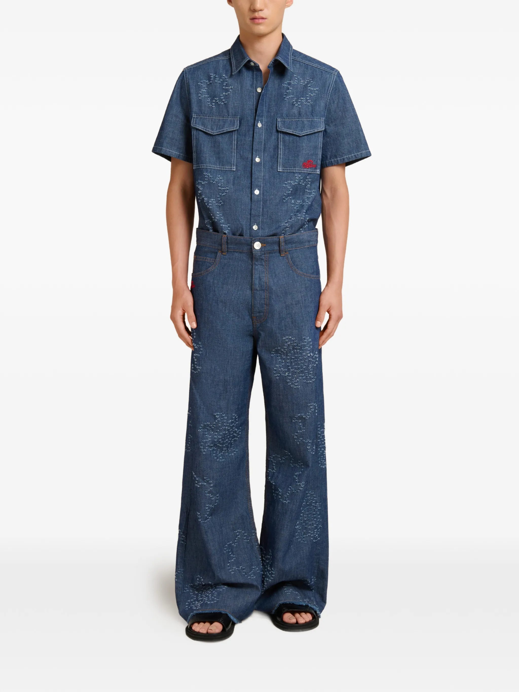 Marni Marni Frayed Five-pocket Jeans, view 2