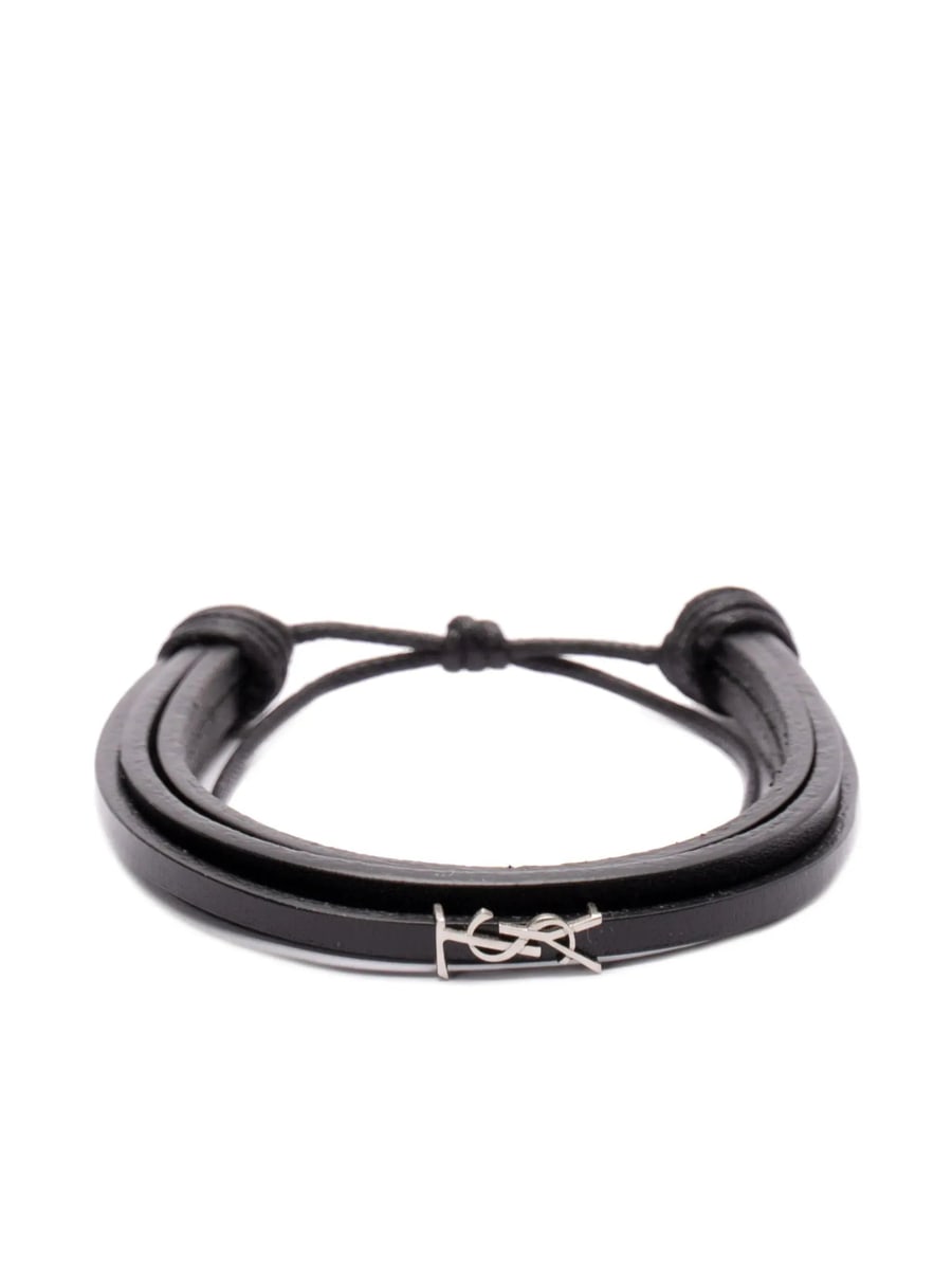 Saint Laurent Saint Laurent Logo-plaque Bracelet