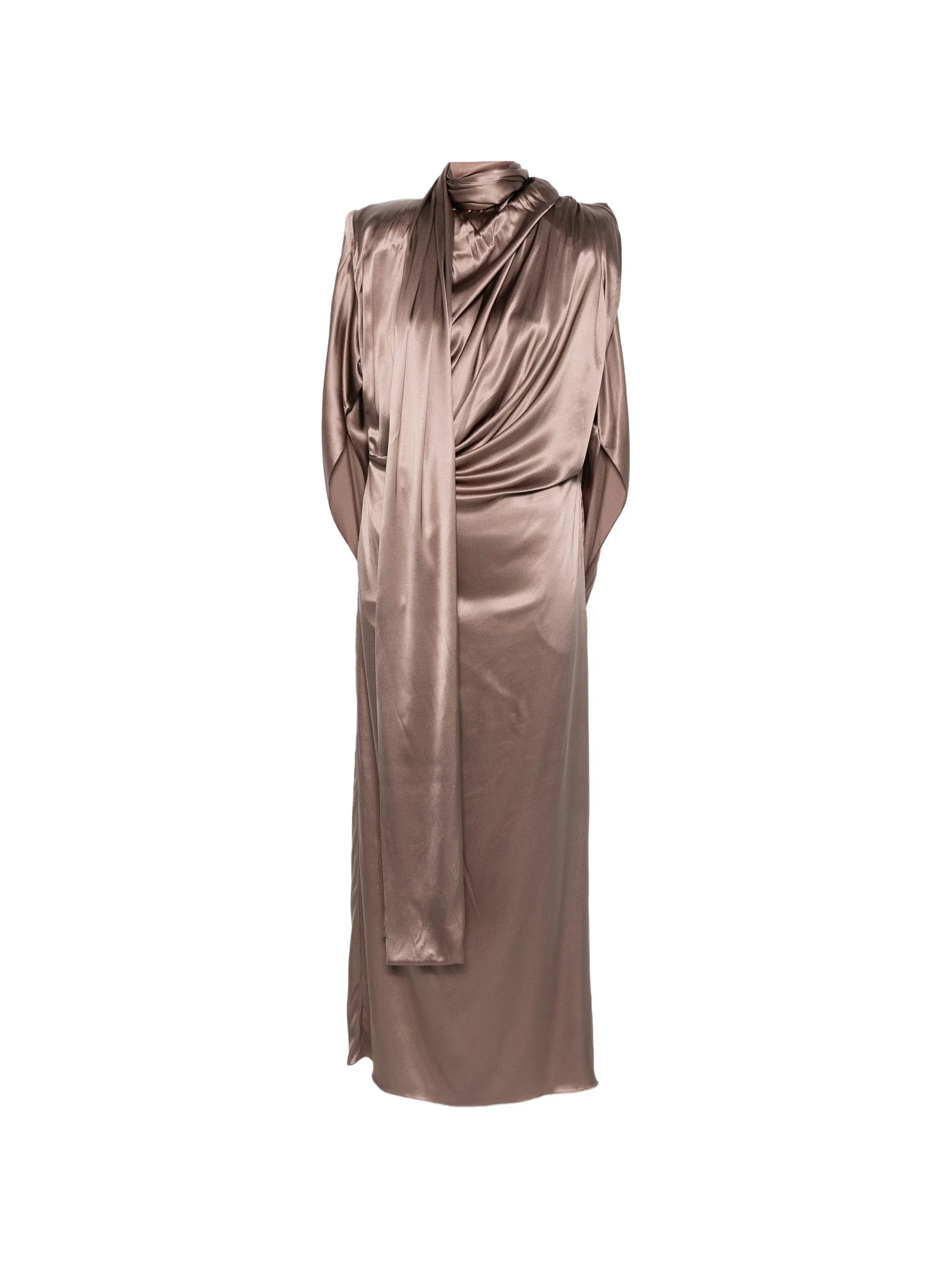 Mugler Mugler Scarf Draped Dress