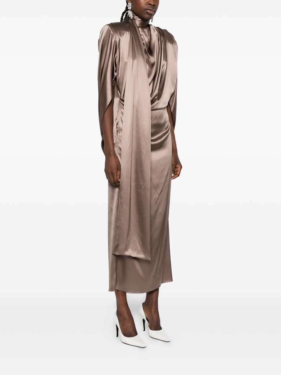 Mugler Mugler Scarf Draped Dress, view 4