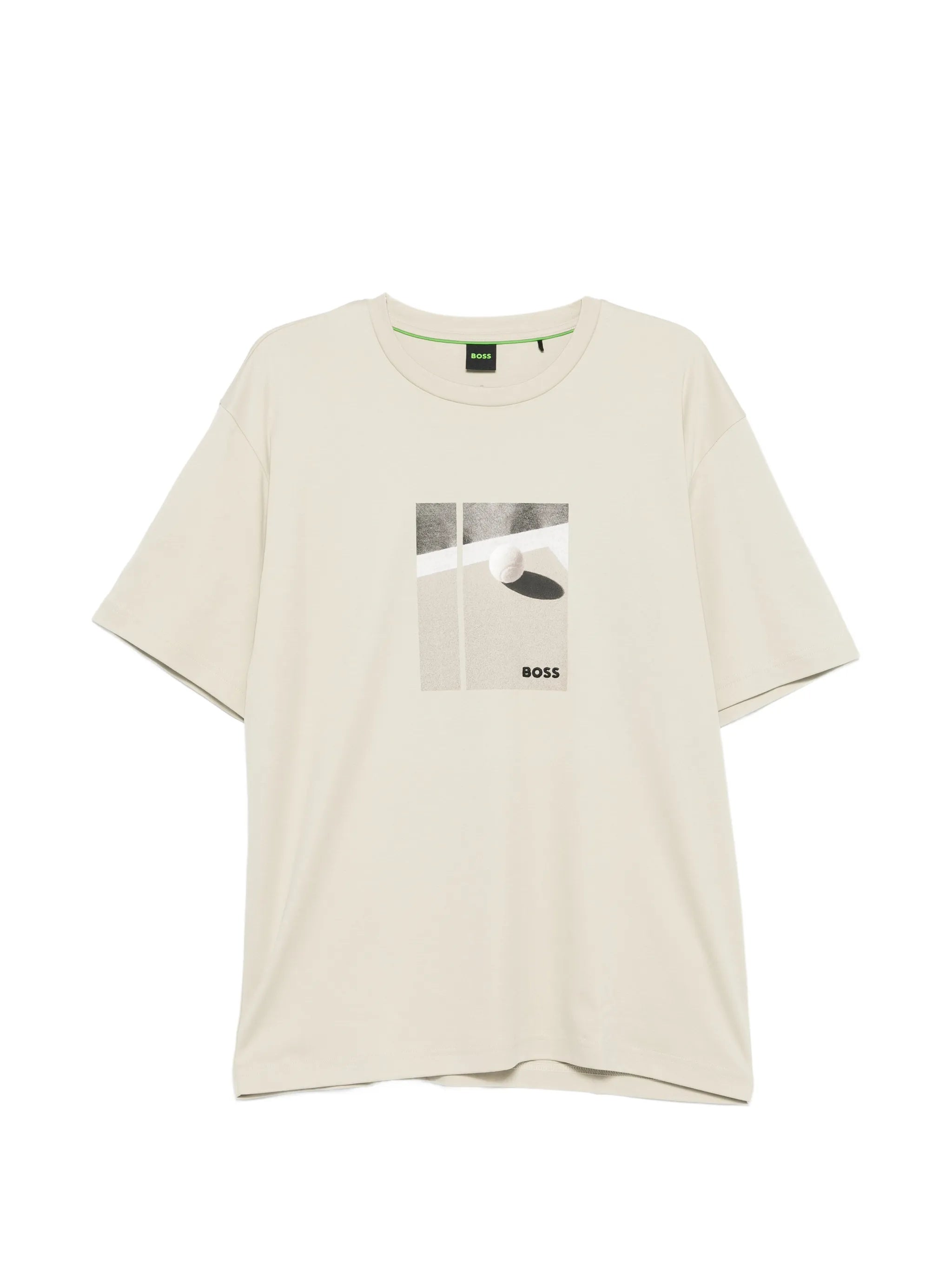 Boss Boss Tennis-artwork T-shirt In Pima Cotton
