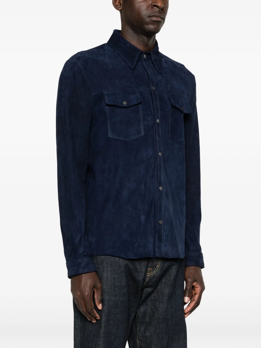 Santoro Santoro Suede Shirt Jacket, view 3