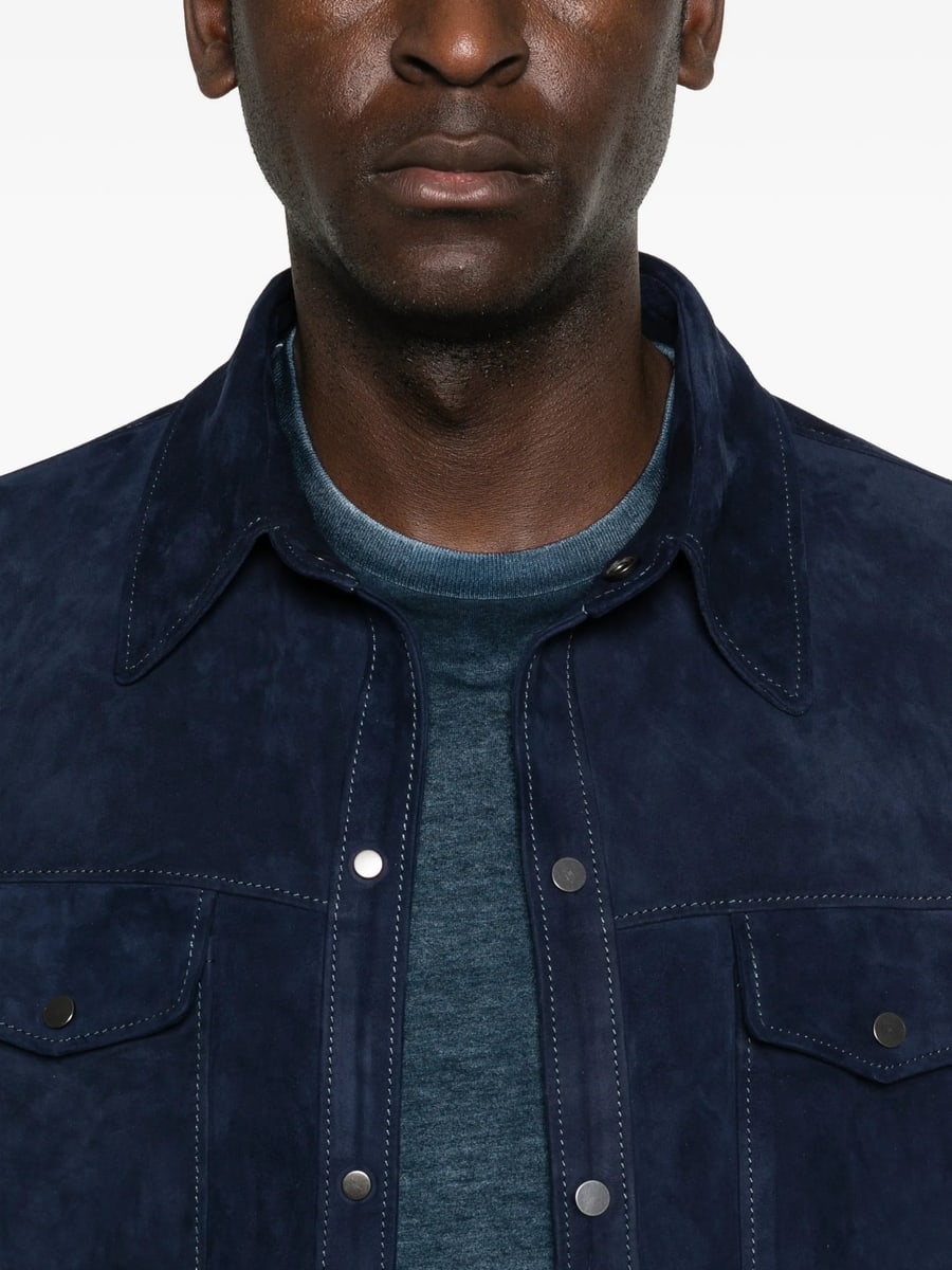Santoro Santoro Suede Shirt Jacket, view 4