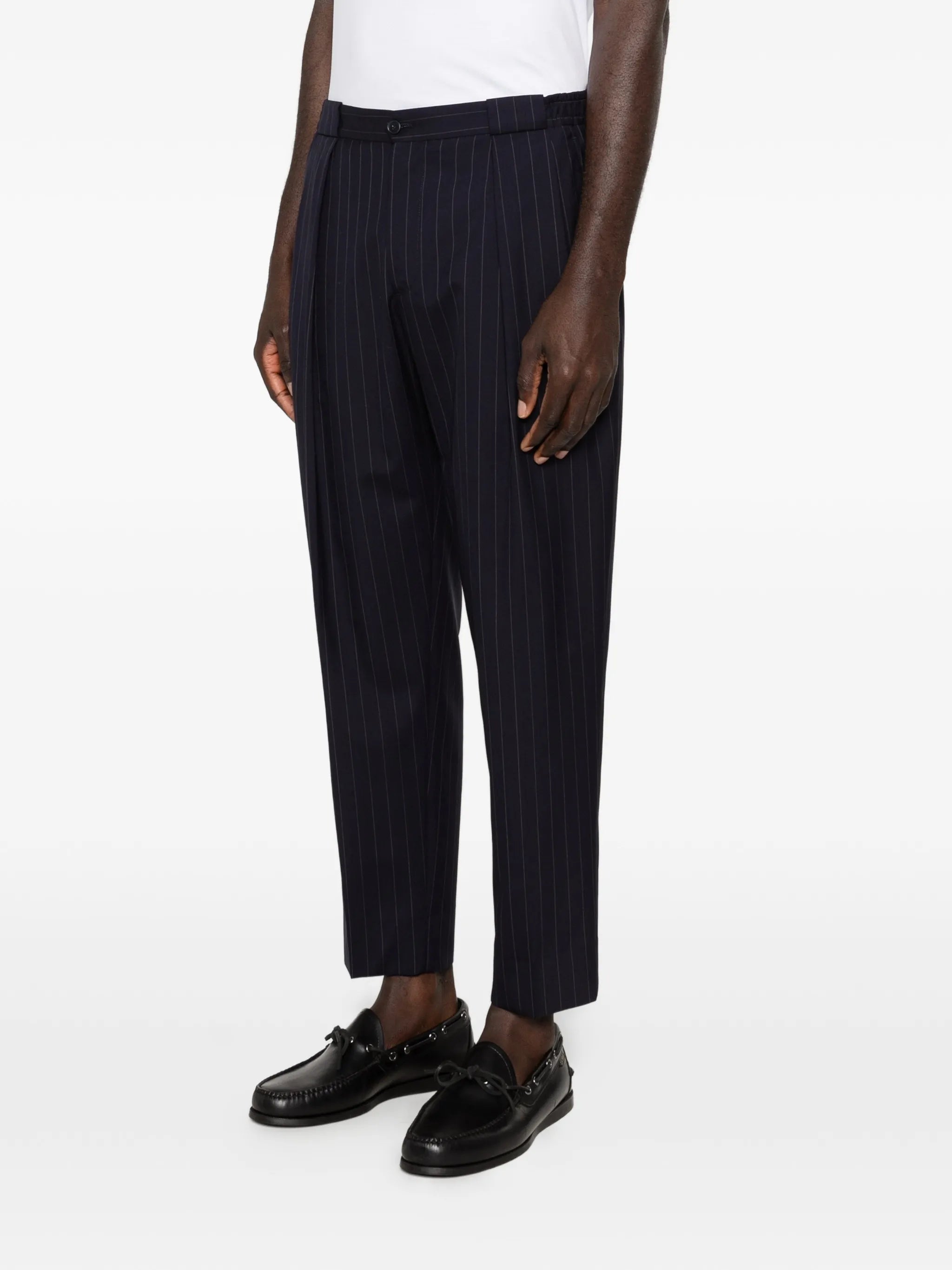 Briglia Briglia Portobellos Pinstripe Pleated Trousers