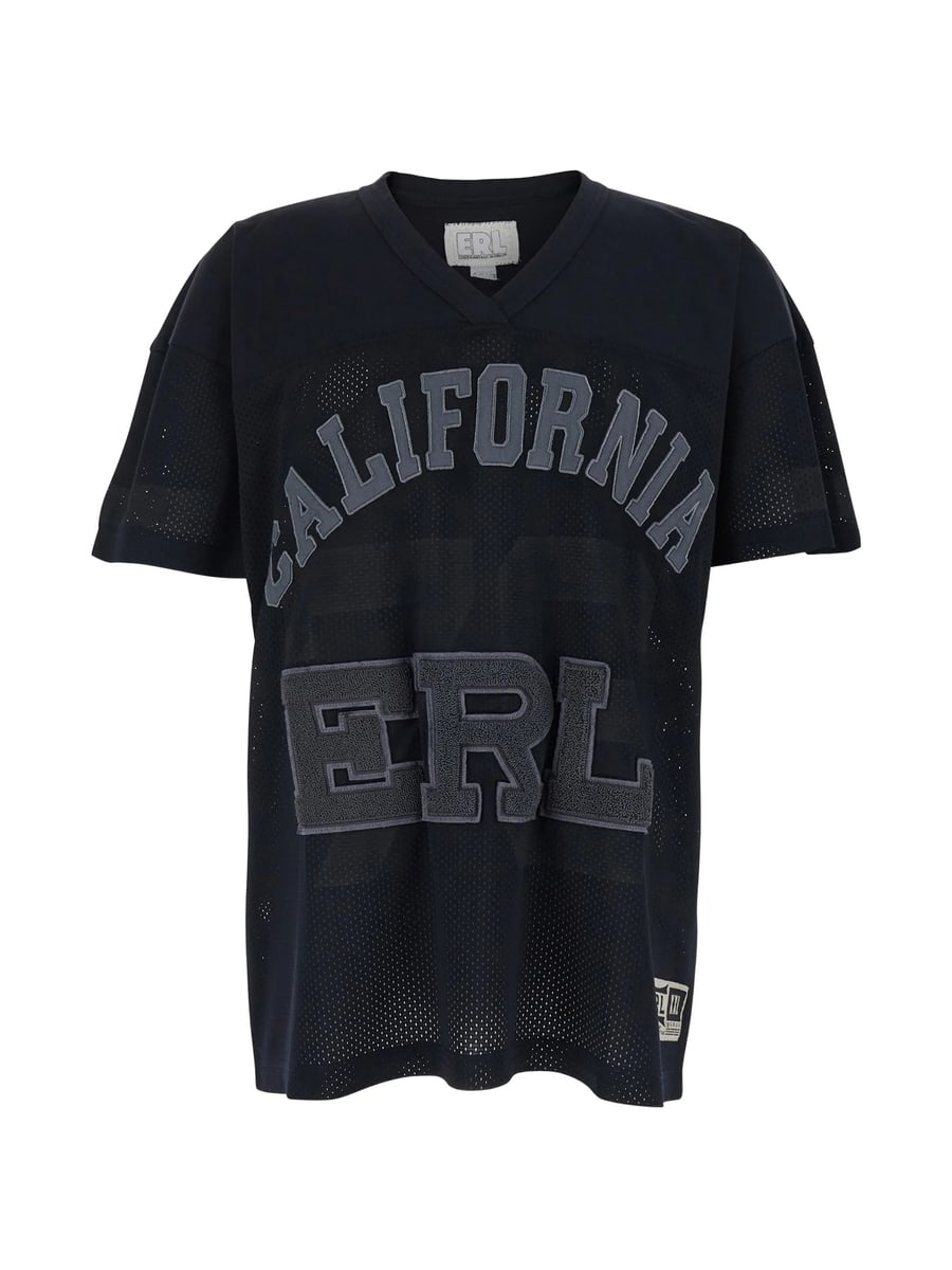 Erl Erl Mesh Logo-patch T-shirt
