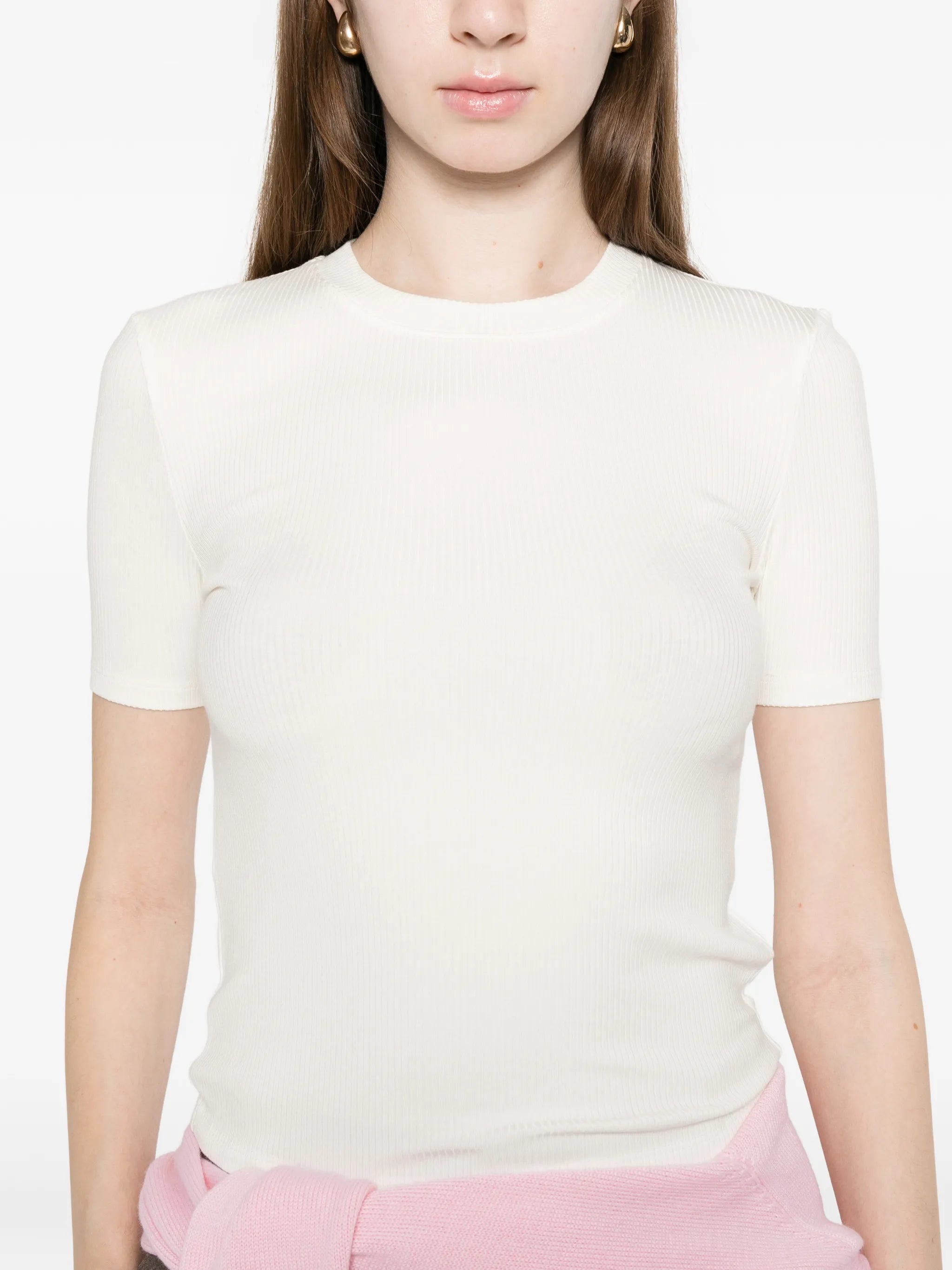 Calvin Klein Calvin Klein Ribbed T-shirt, view 2
