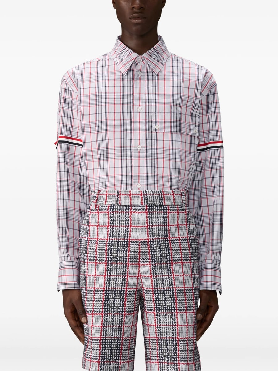 Thom Browne Thom Browne Plaid-patterned Shirt, view 3