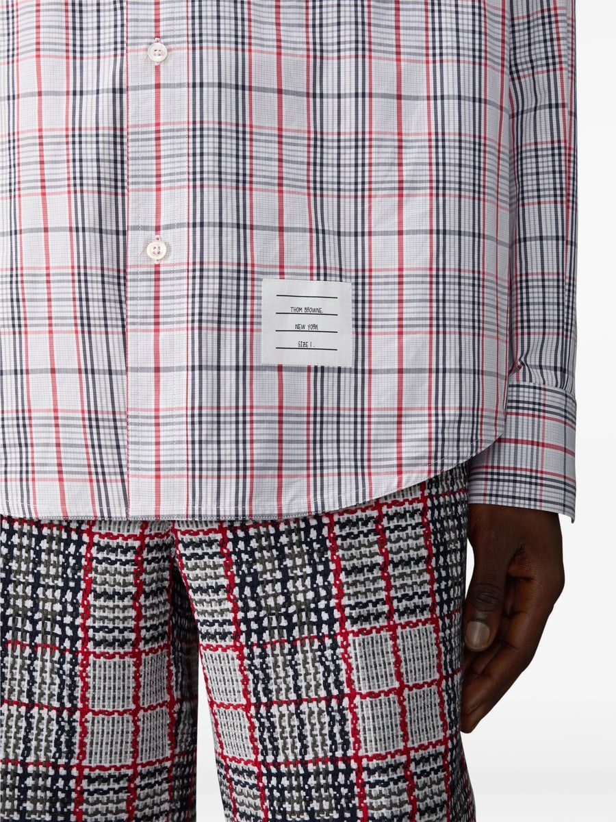 Thom Browne Thom Browne Plaid-patterned Shirt, view 5