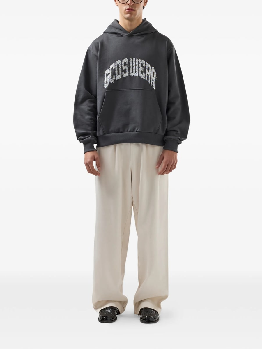 Gcds Gcds Rhinestones-embellished Hoodie, view 4