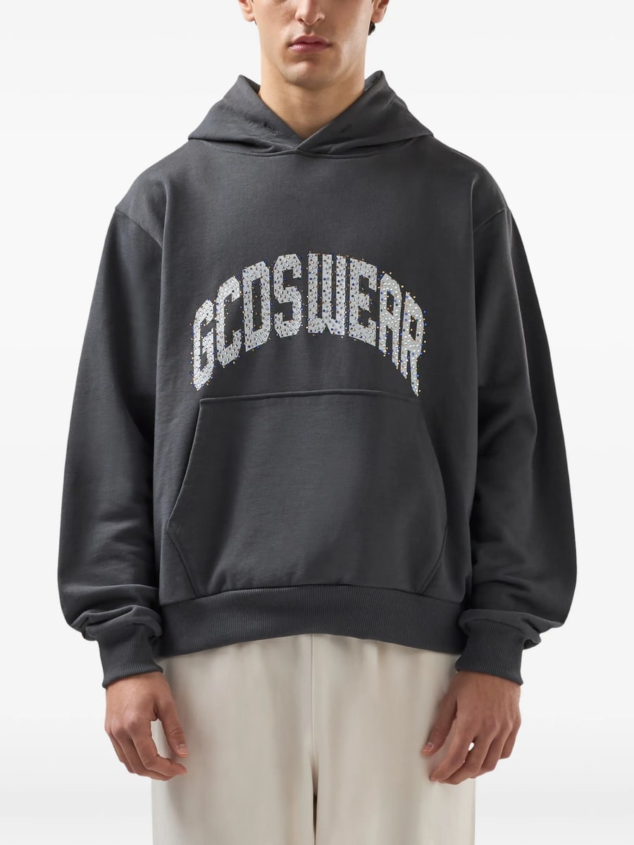 Gcds Gcds Rhinestones-embellished Hoodie, view 5