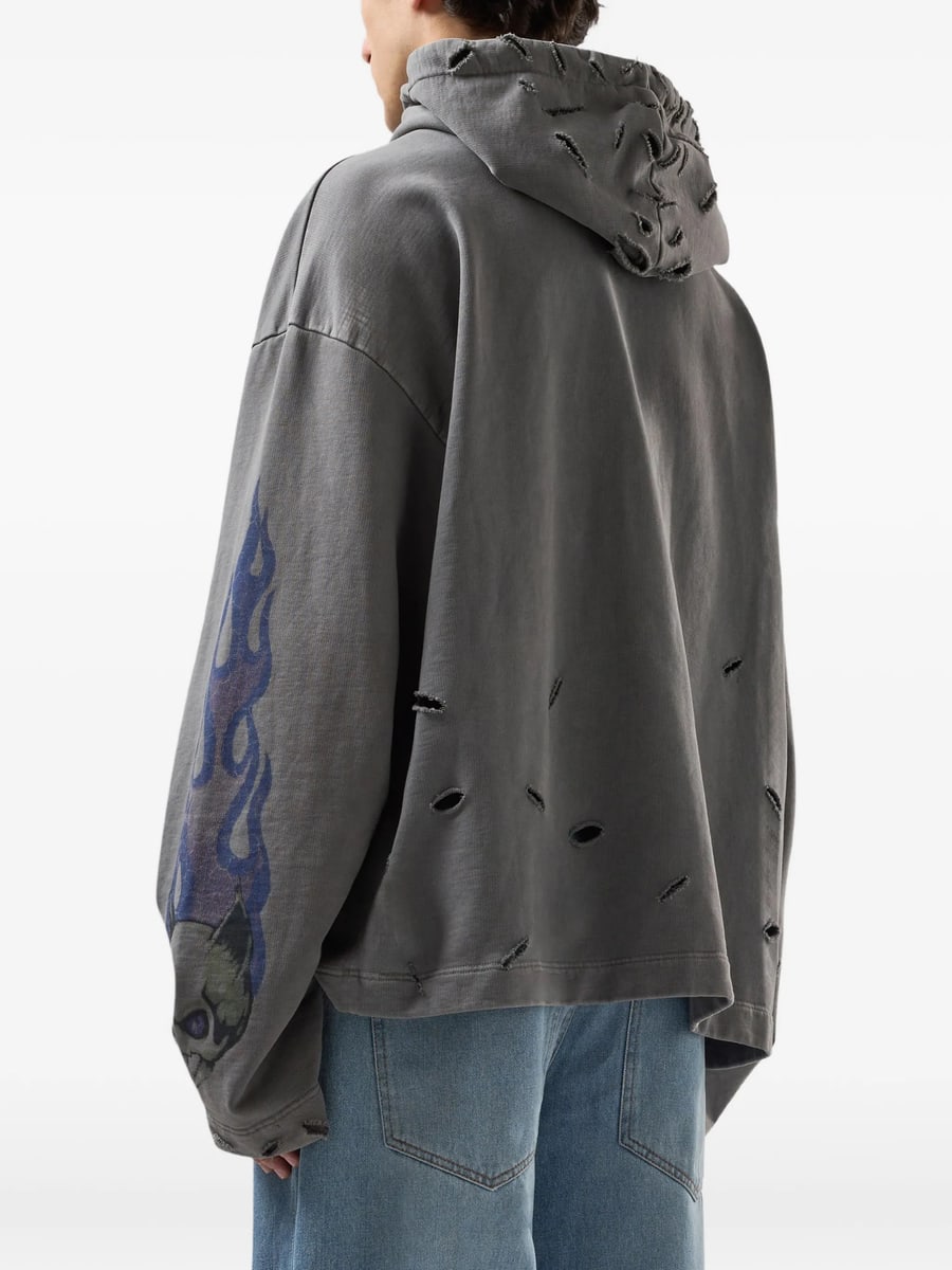 Gcds Gcds Graphic-print Hoodie, view 3