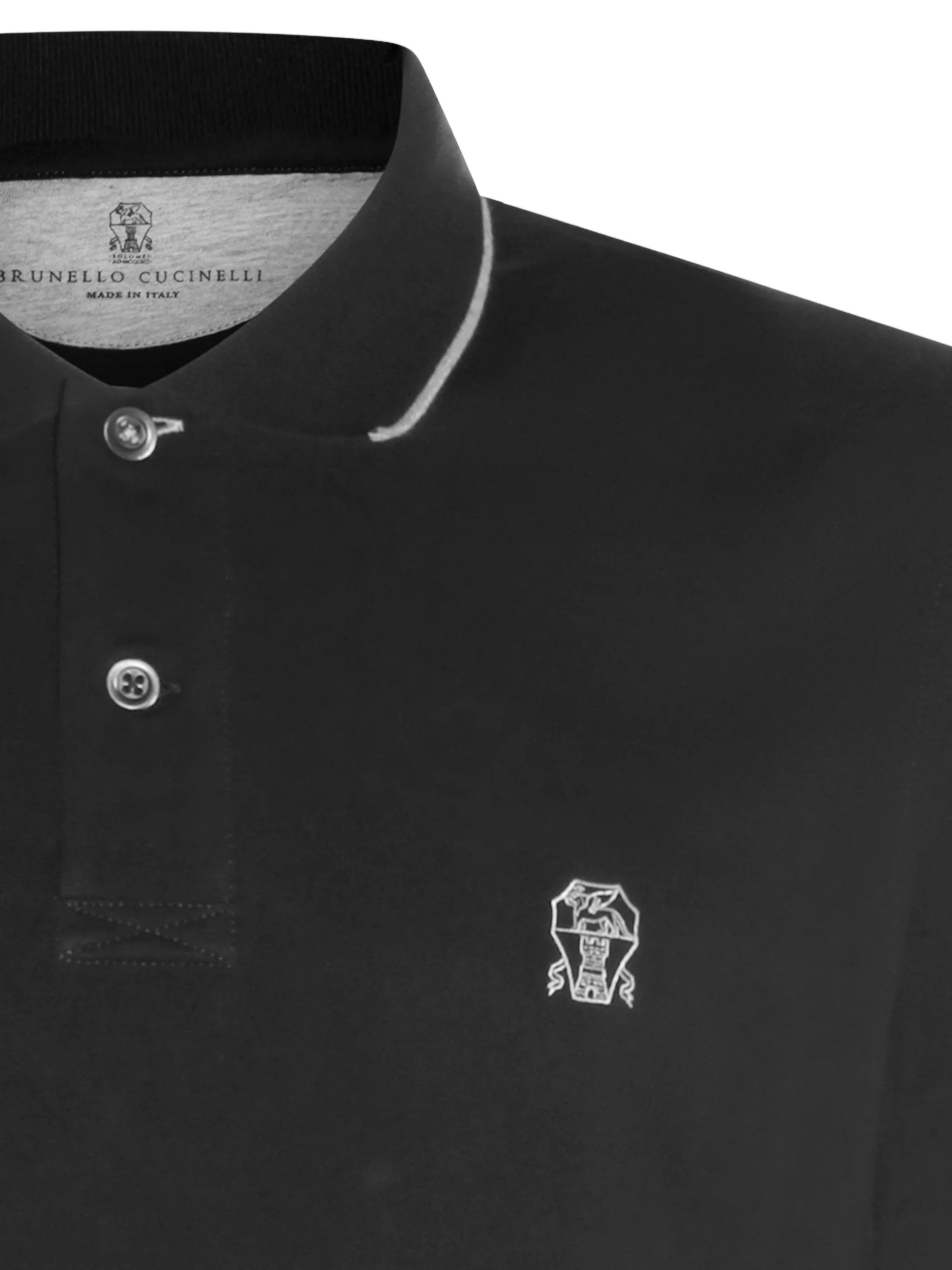 Brunello Cucinelli Brunello Cucinelli Logo Polo Shirt, view 2
