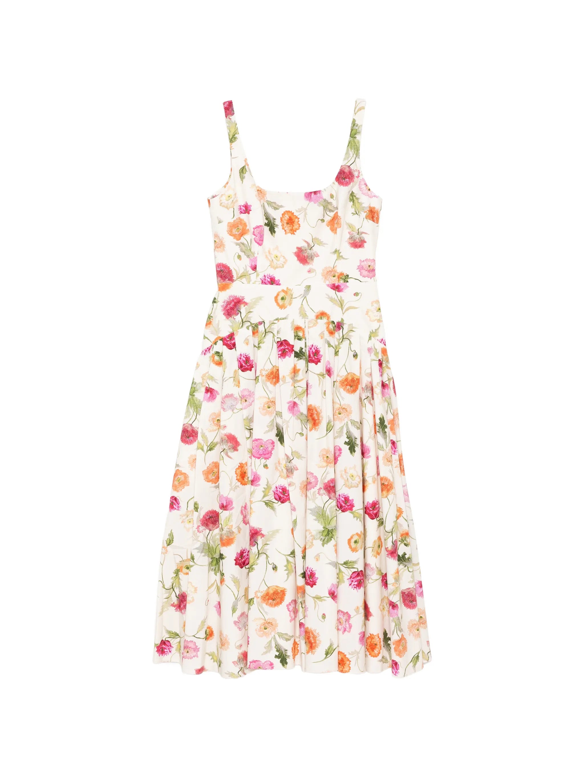 Carolina Herrera Carolina Herrera Poppy-print Midi Dress