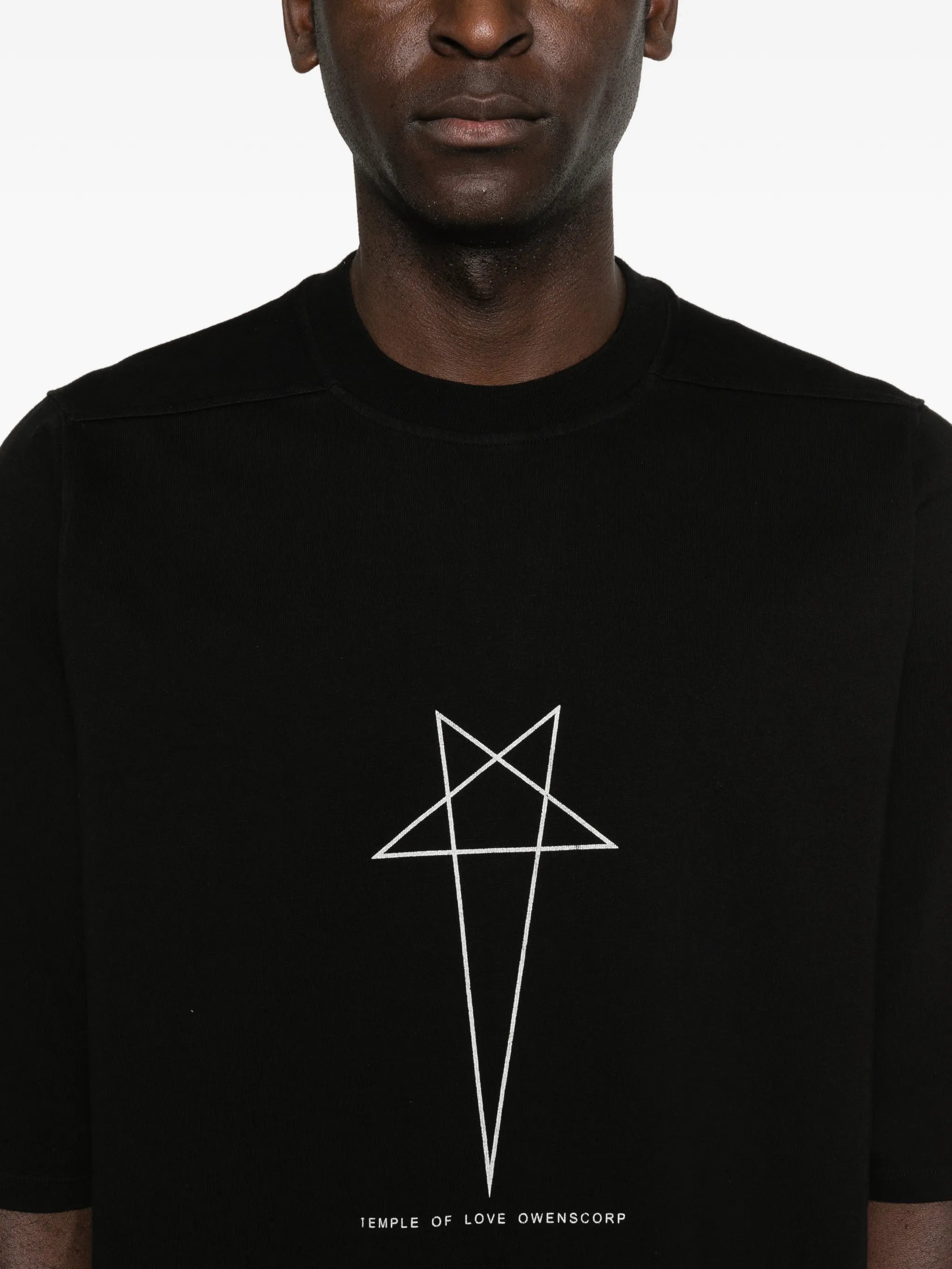 Rick Owens DRKSHDW Rick Owens Drkshdw Star-print Crew-neck T-shirt, view 2