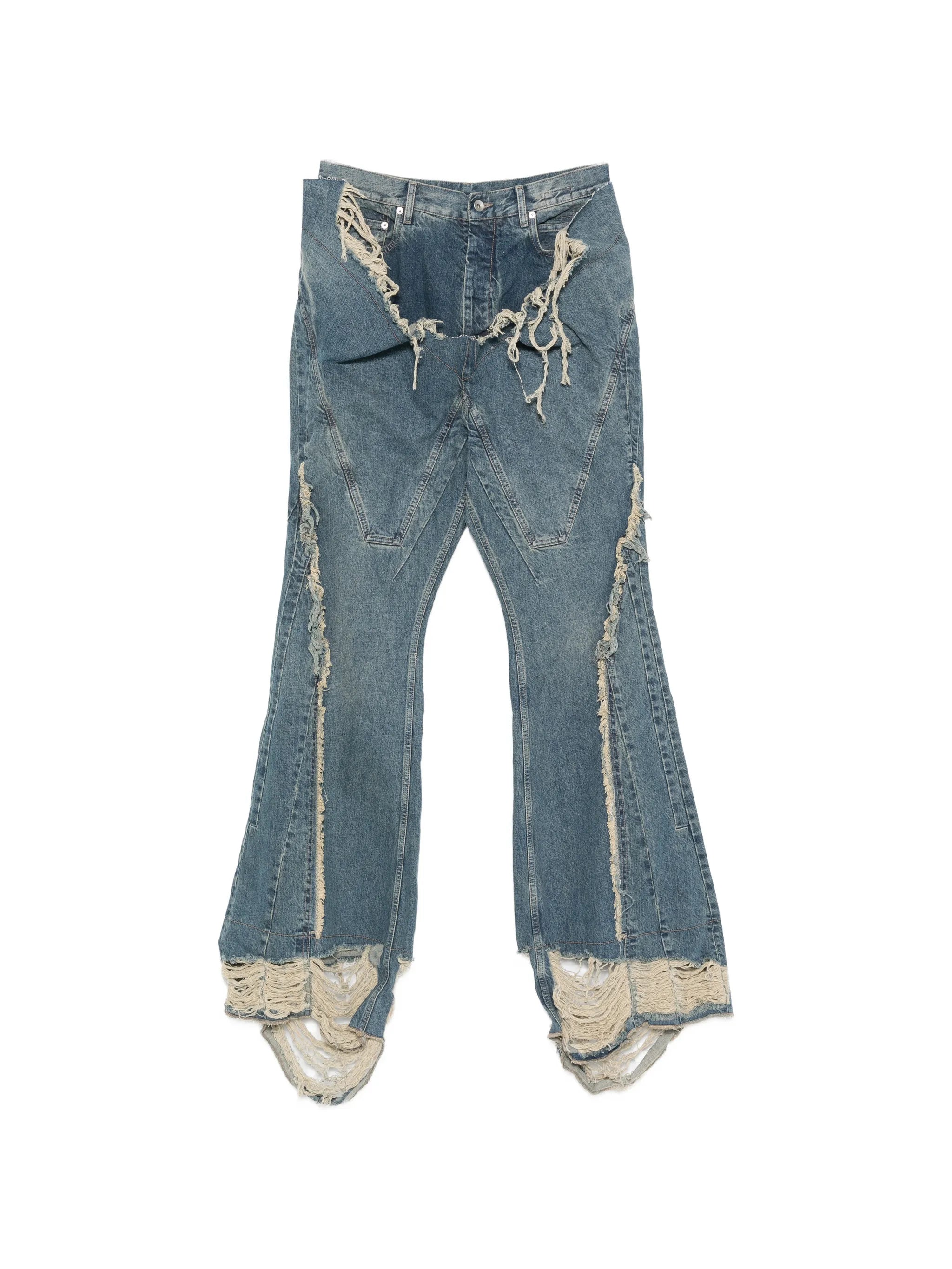 Rick Owens DRKSHDW Rick Owens Drkshdw Frayed-trim Jeans