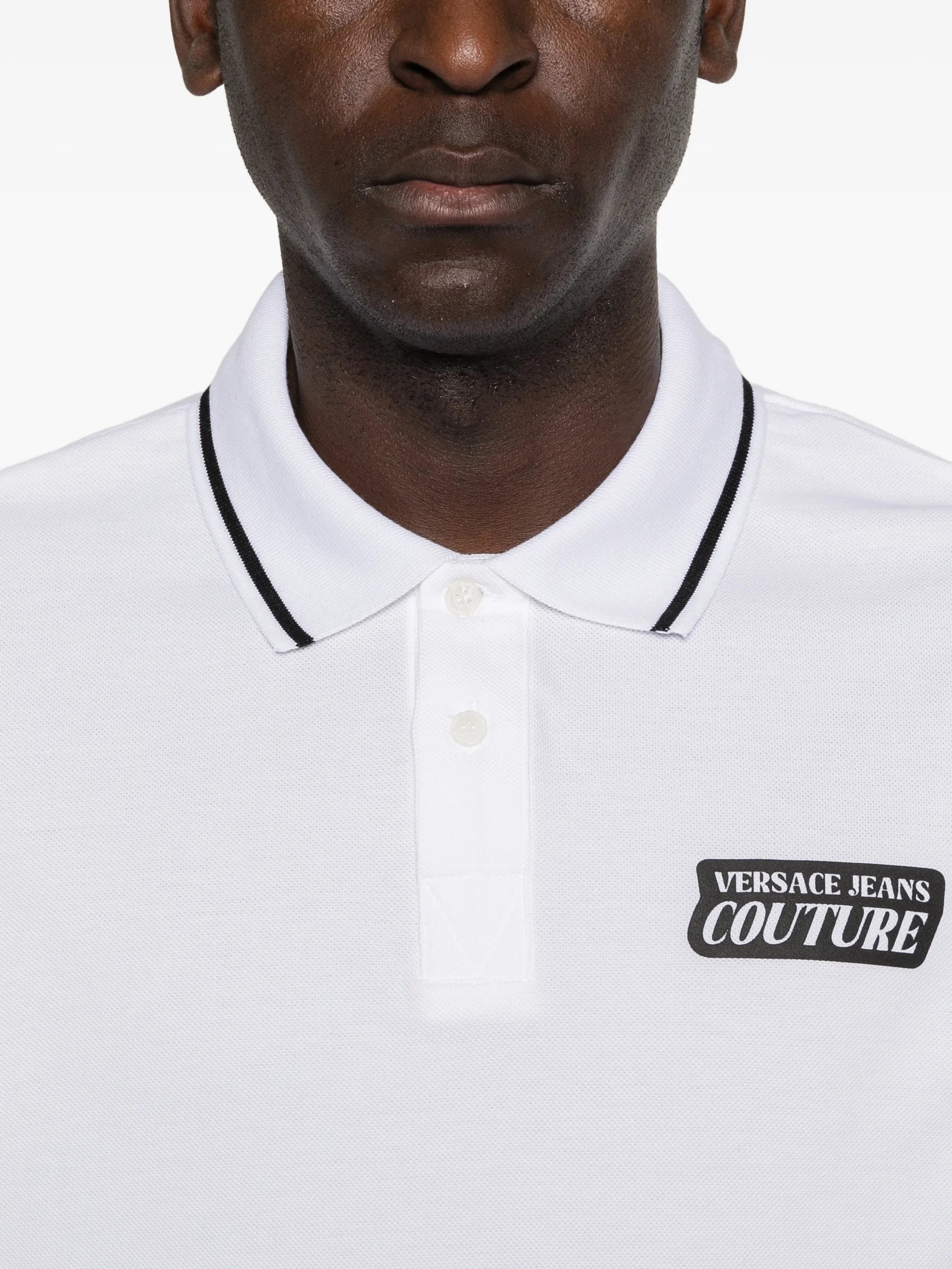 Versace Jeans Couture Versace Jeans Couture Logo-print Polo Shirt, view 2
