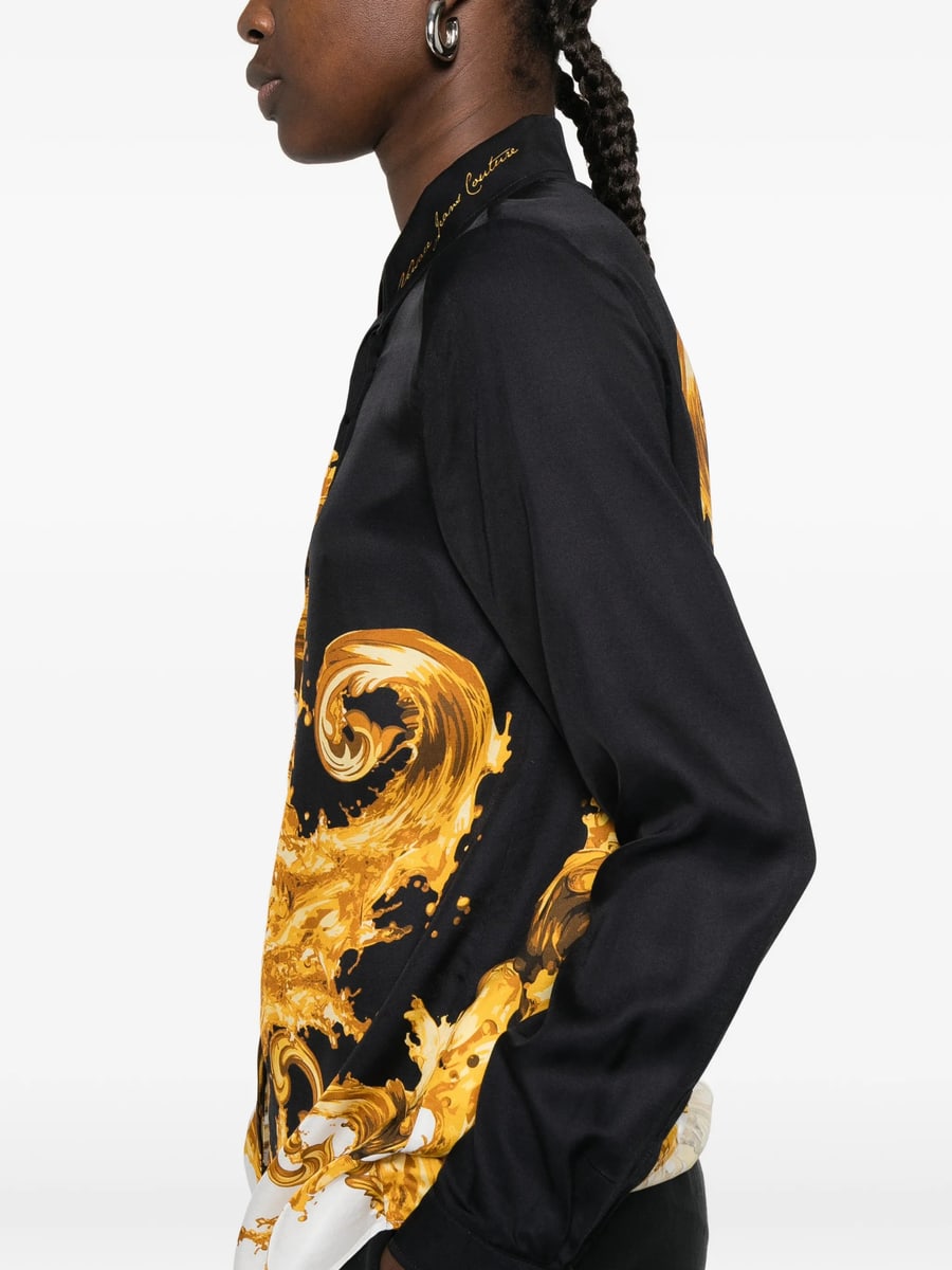 Versace Jeans Couture Versace Jeans Couture Baroque-print Shirt, view 4