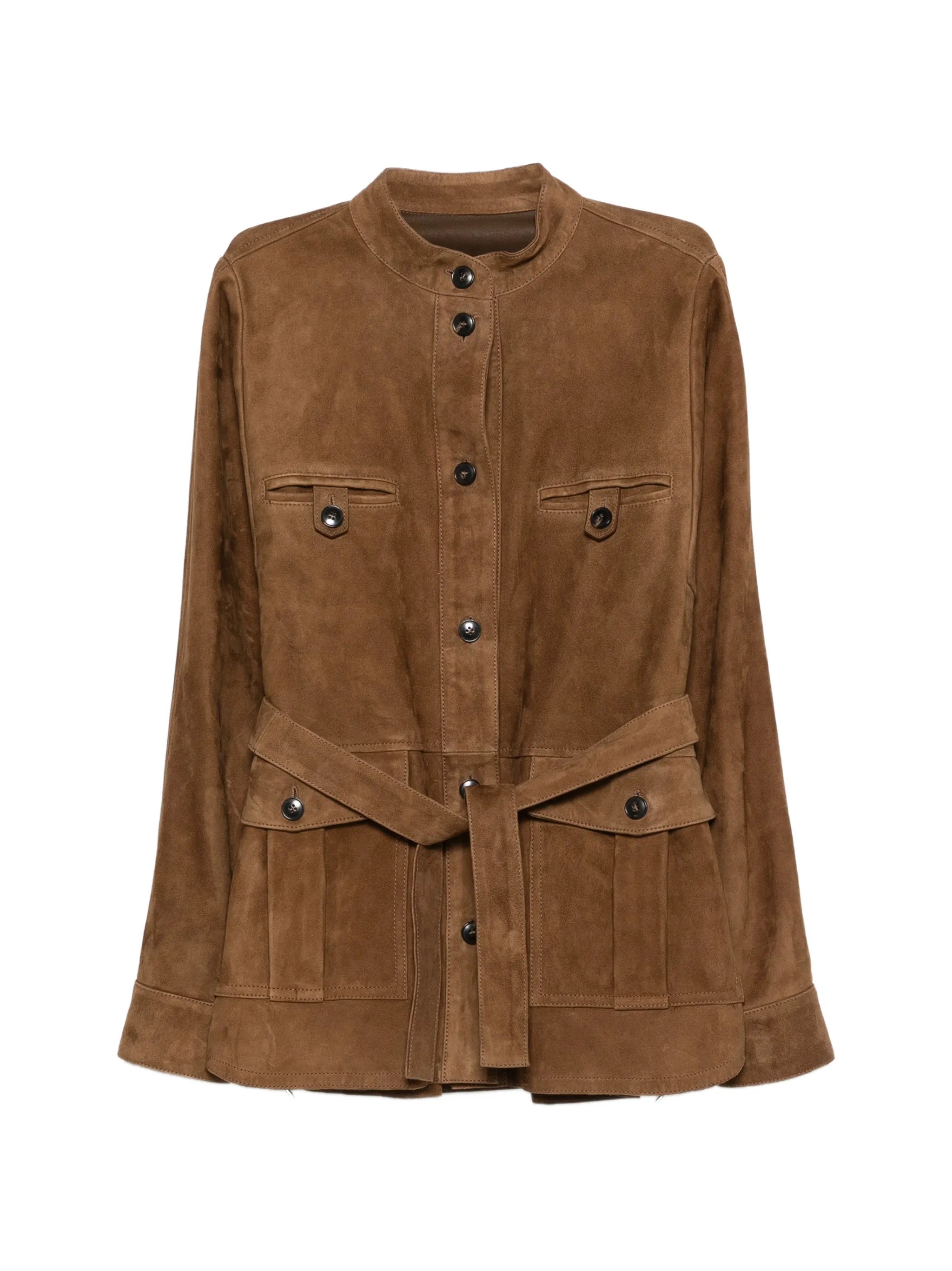 Yves Salomon Yves Salomon Belted Leather Jacket