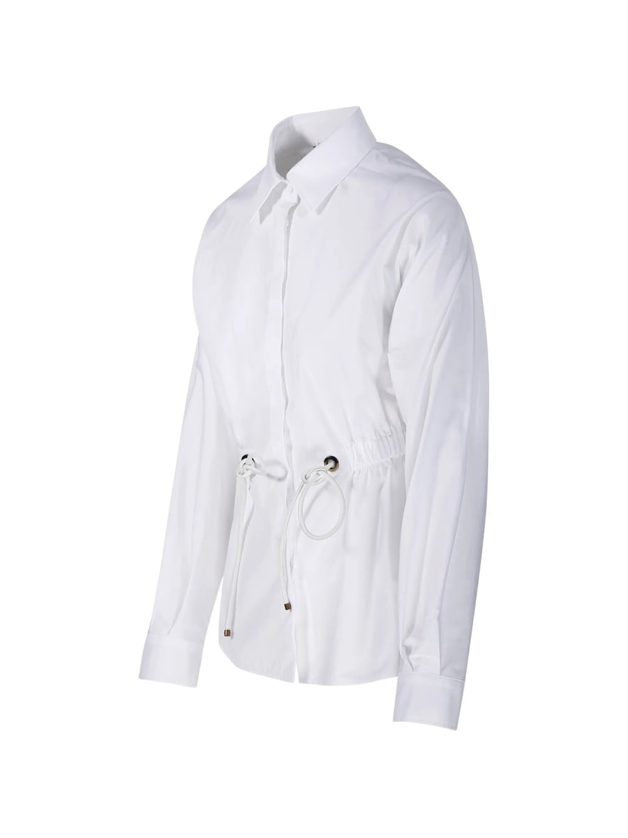 Max Mara Max Mara MXMTAZZINA Elasticated Drawstring Shirt, view 4
