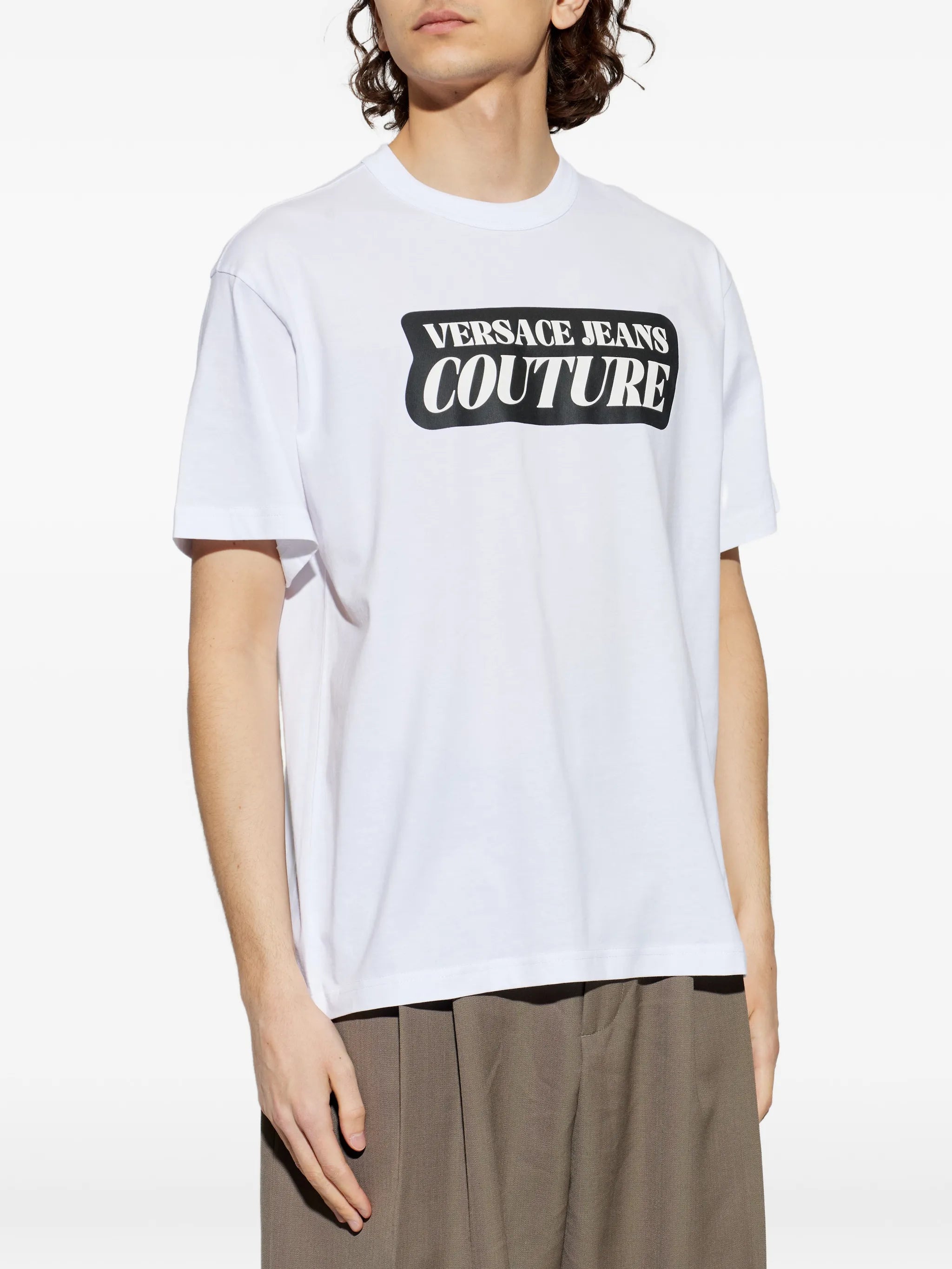 Versace Jeans Couture Versace Jeans Couture Cotton Logo T-shirt, view 2