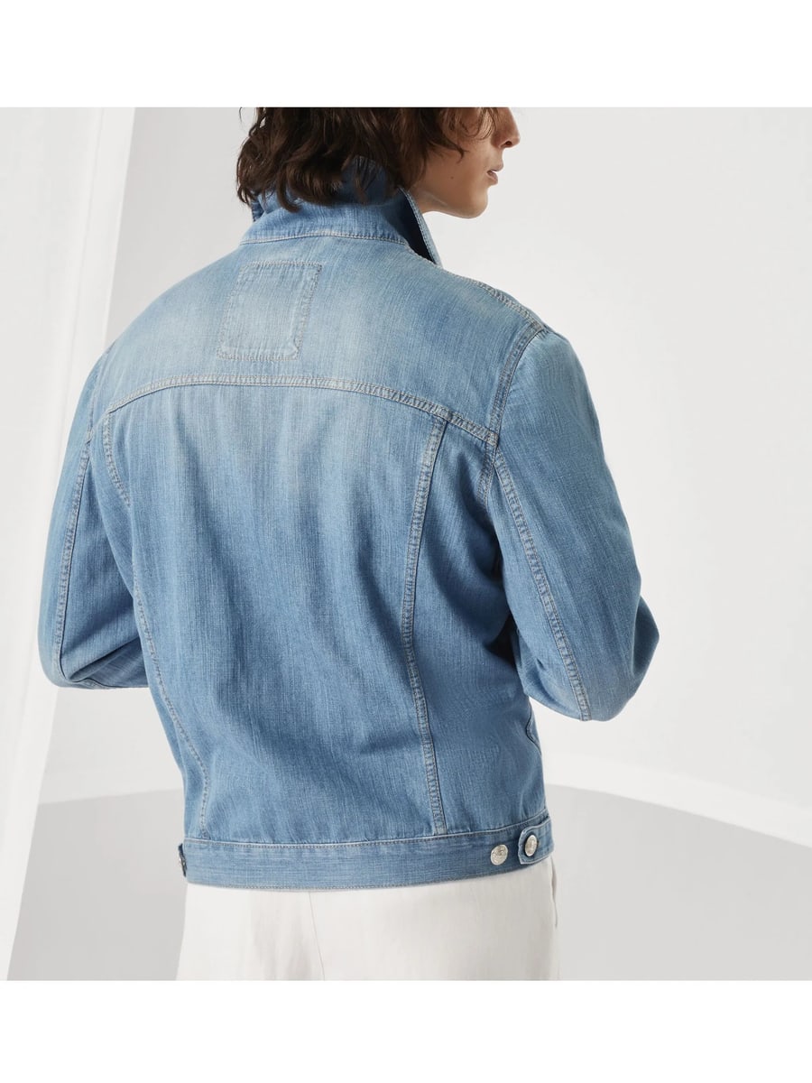 Brunello Cucinelli Brunello Cucinelli Button-up Denim Jacket, view 4