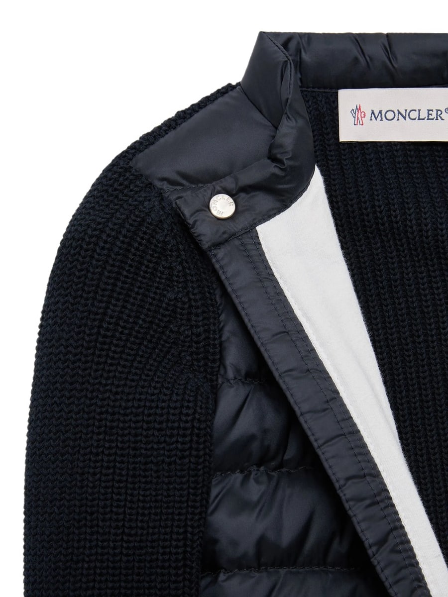 Moncler Moncler Padded-panel Cardigan, view 4