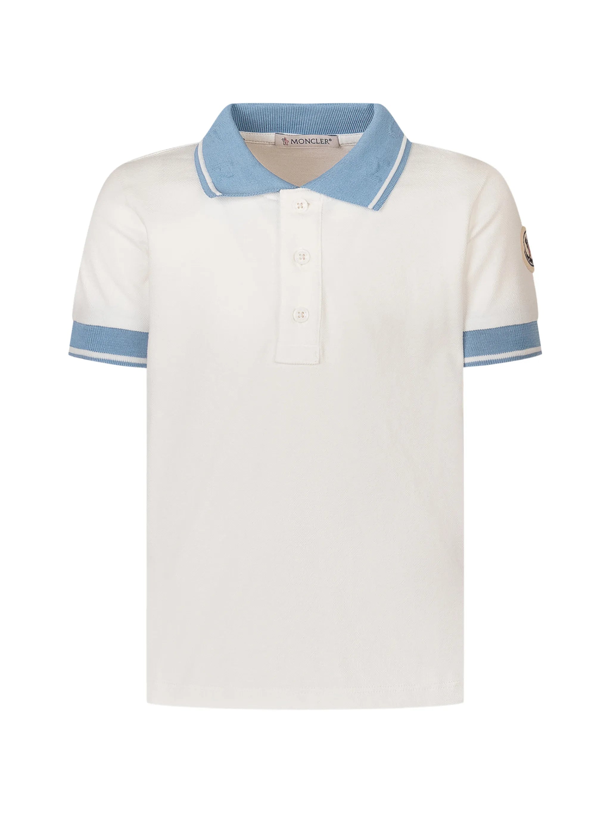 Moncler Moncler Striped Trim Polo Shirt