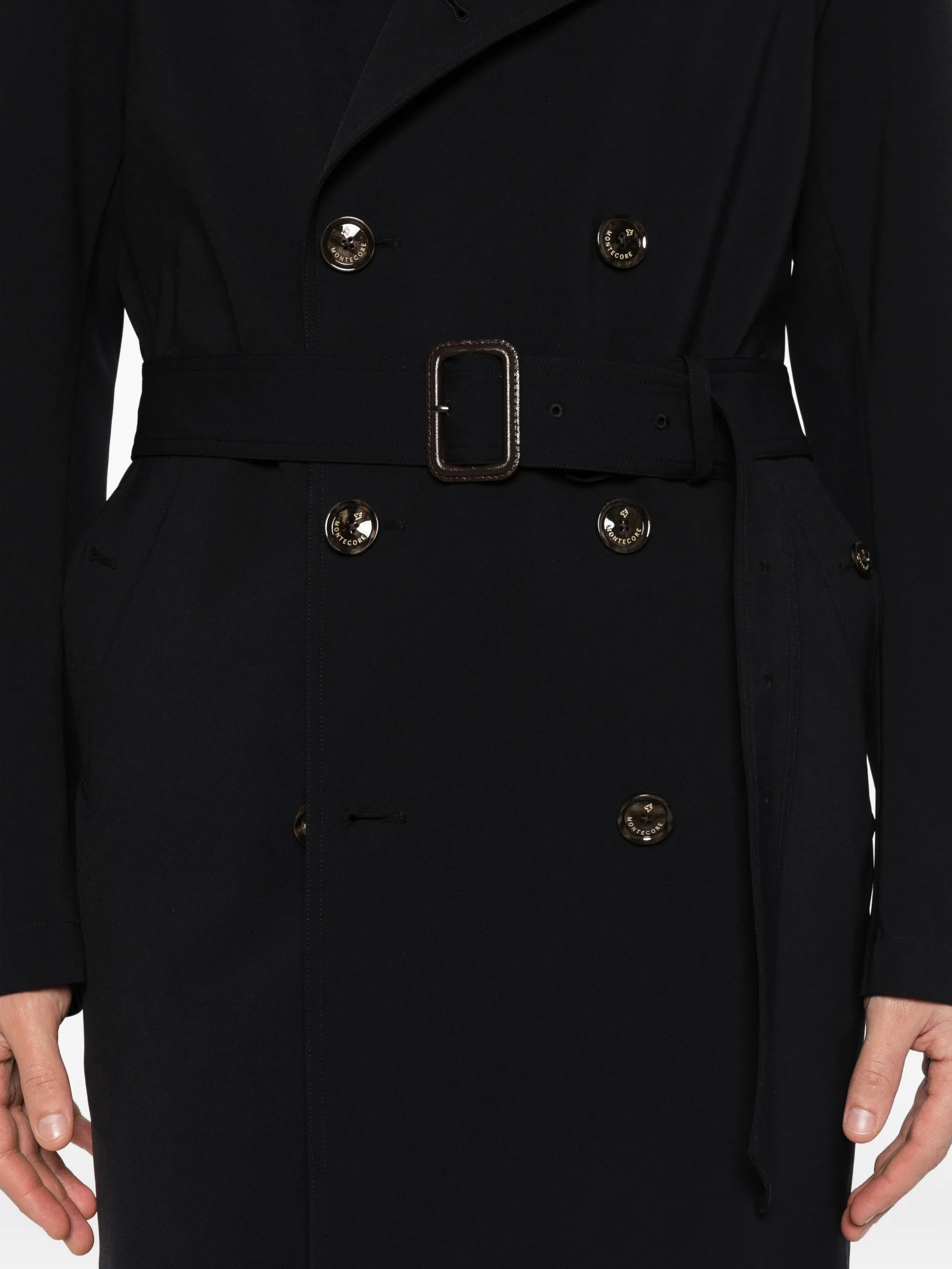 Montecore Montecore Buttoned Belted Coat, view 2