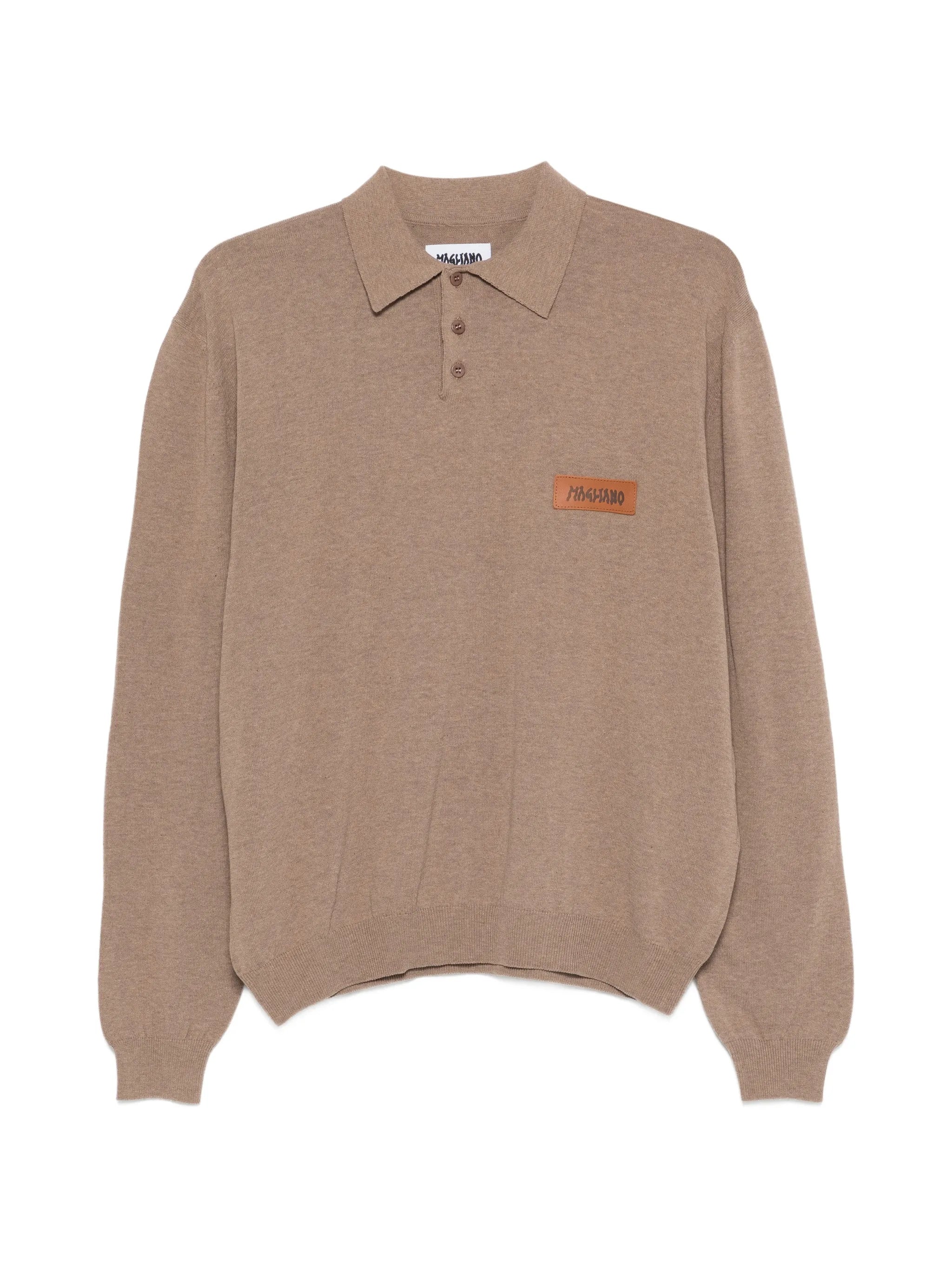Magliano Magliano Long-sleeve Logo-patch Polo Shirt