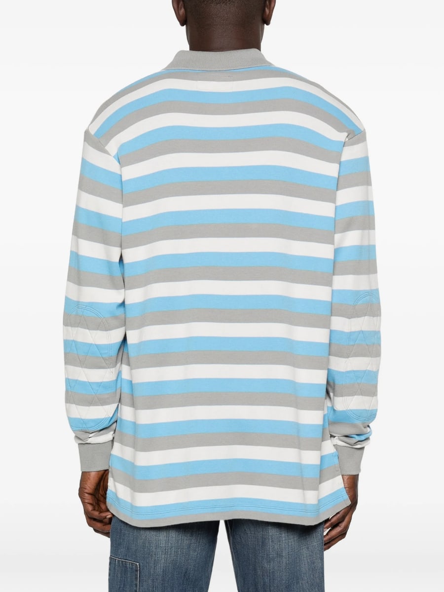Erl Erl Striped Polo Shirt, view 3
