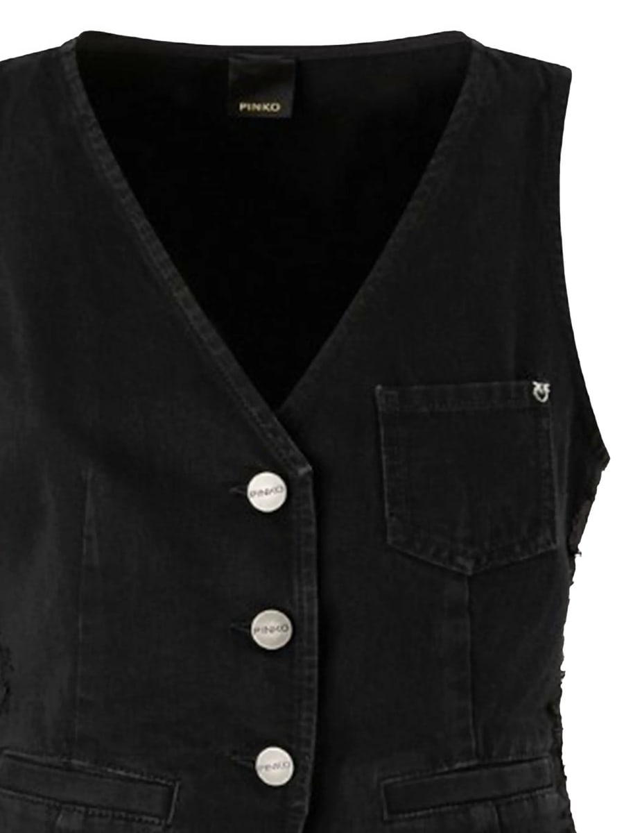 Pinko Pinko Buttoned Pocket Waistcoat, view 3