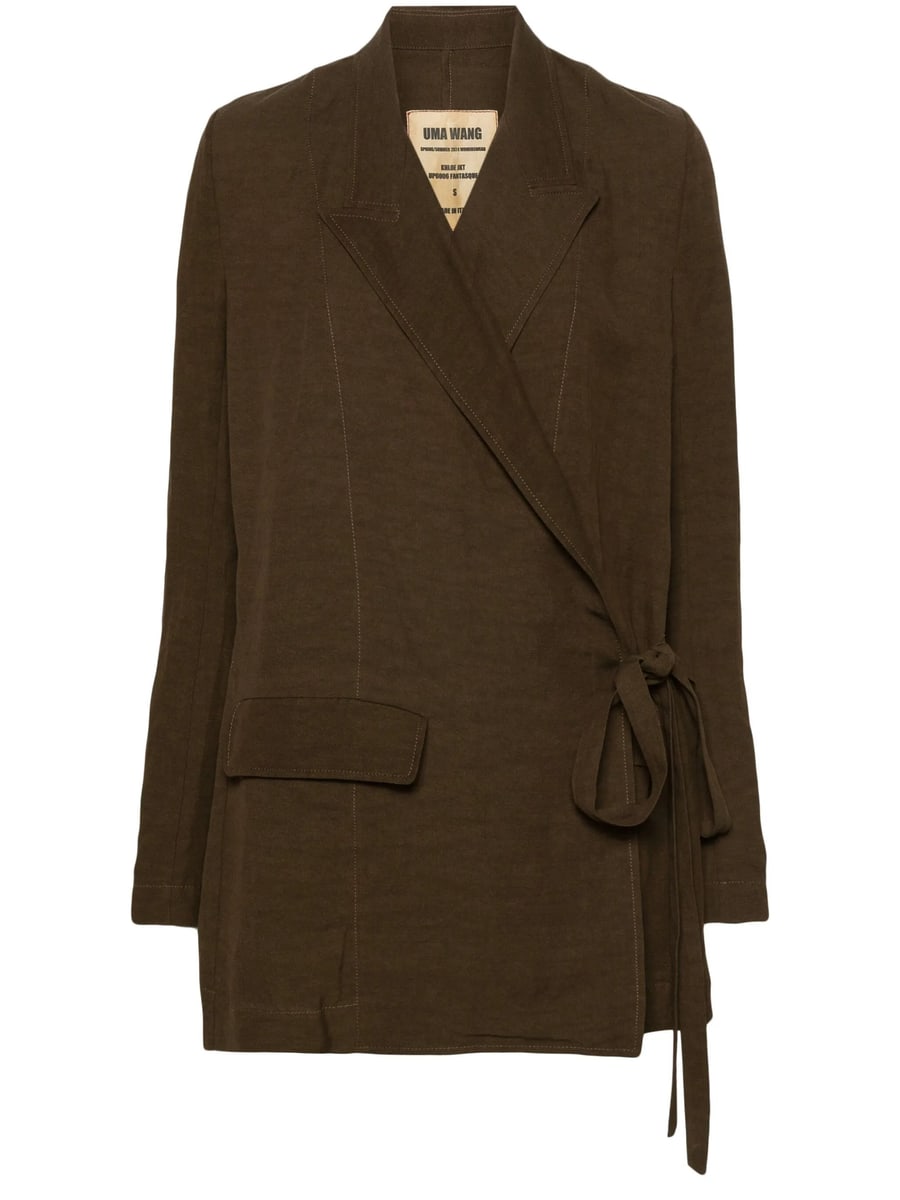 Uma Wang Uma Wang Khloe Wrap-around Blazer