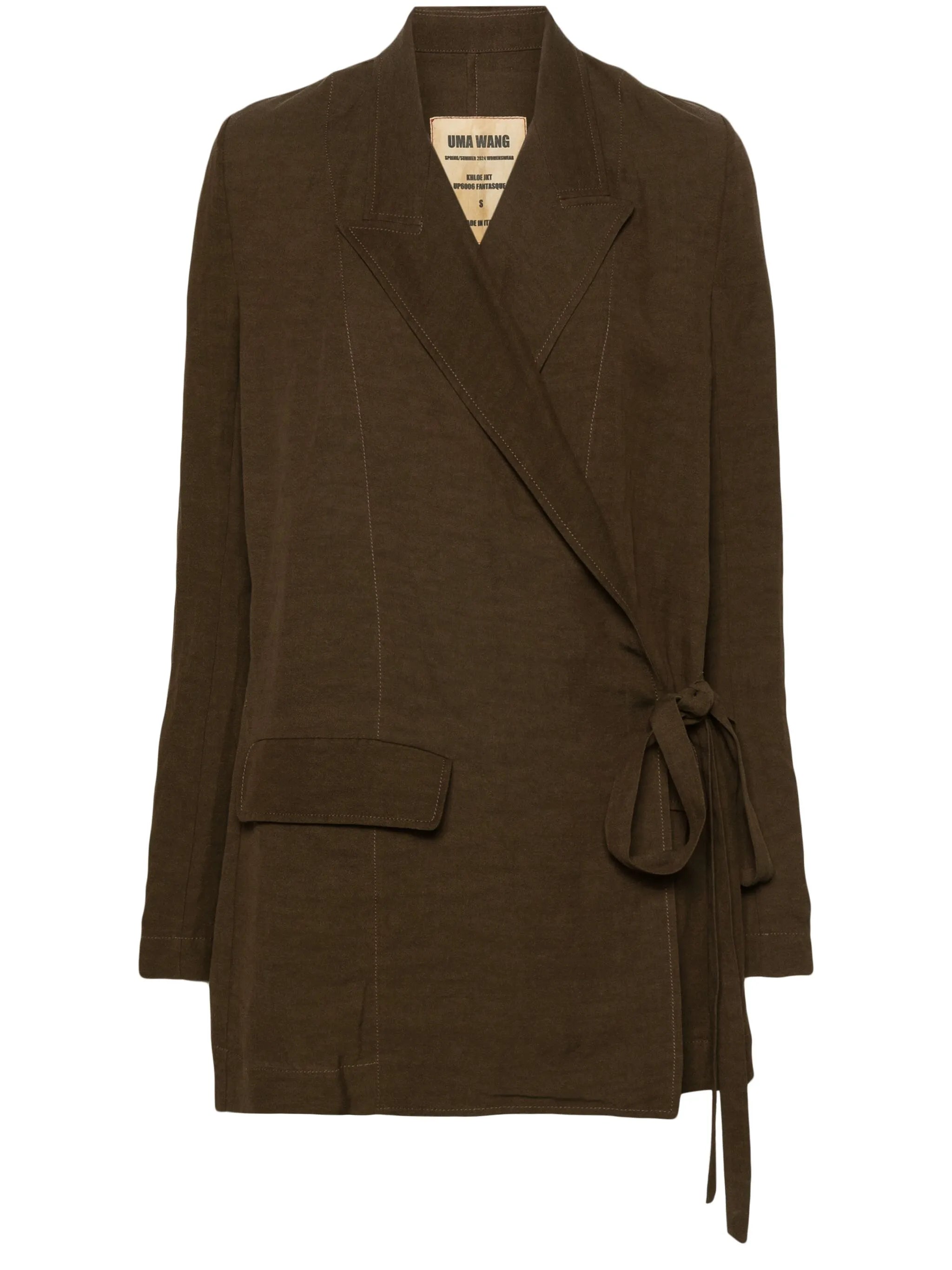 Uma Wang Uma Wang Khloe Wrap-around Blazer
