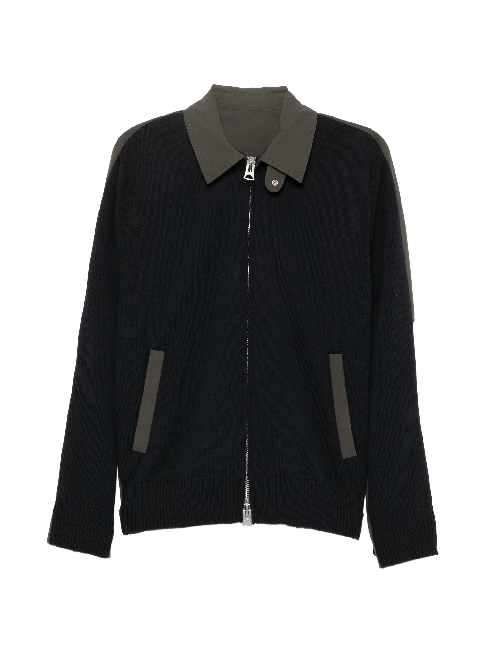 Sacai Sacai Weathercloth X Knit Blouson