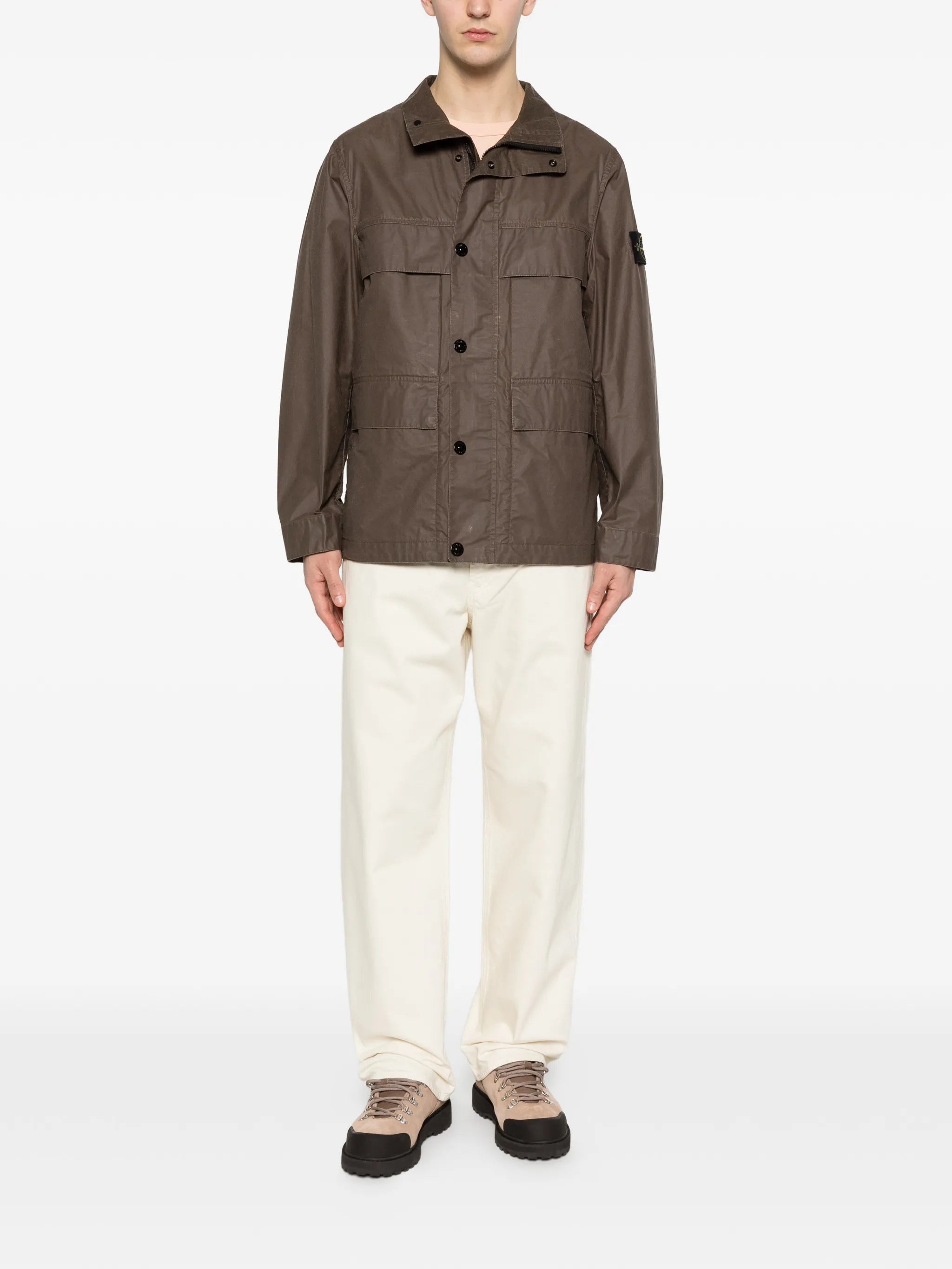 Stone Island Stone Island Waxed-canvas Field Jacket, view 2