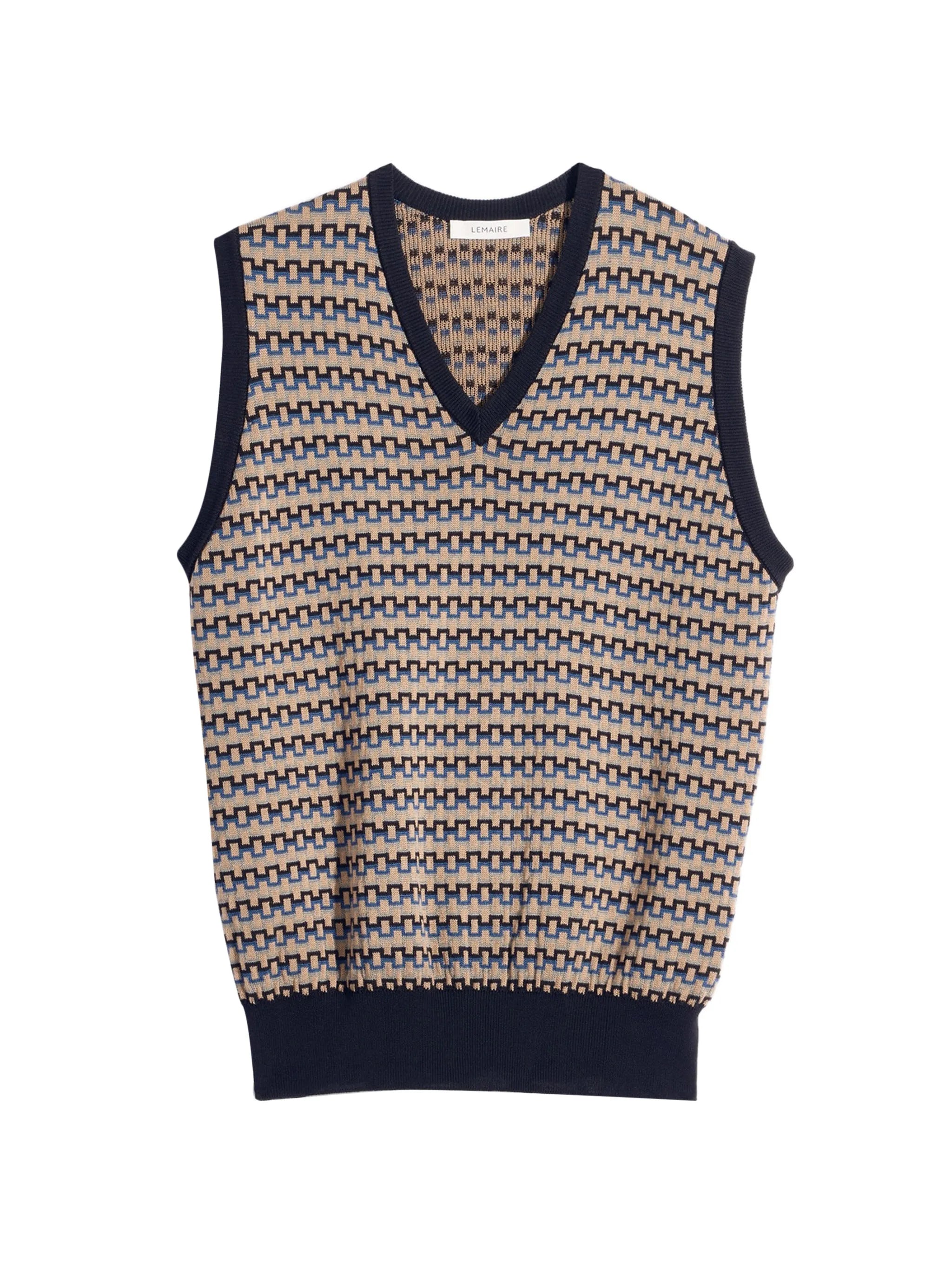Lemaire Lemaire Patterned V-neck Vest