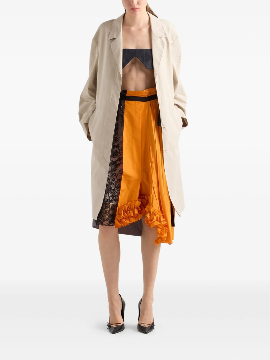 Prada Prada Patchwork Midi Skirt