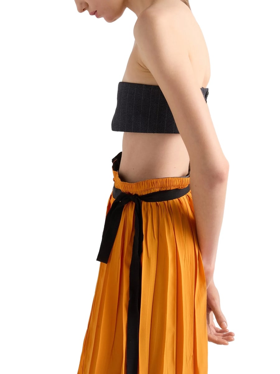 Prada Prada Patchwork Midi Skirt, view 5