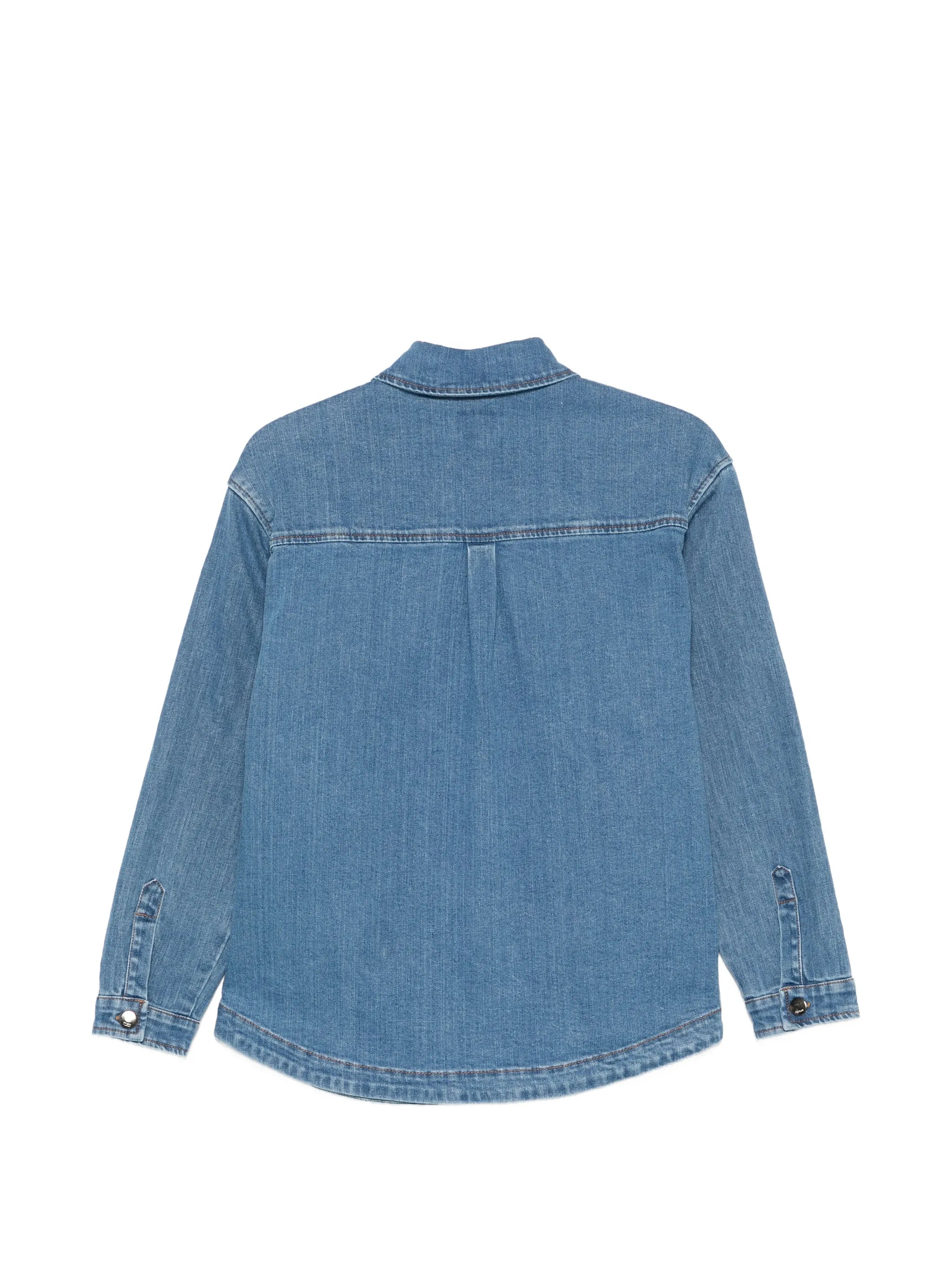 Fendi Fendi Logo-patch Overshirt, view 2