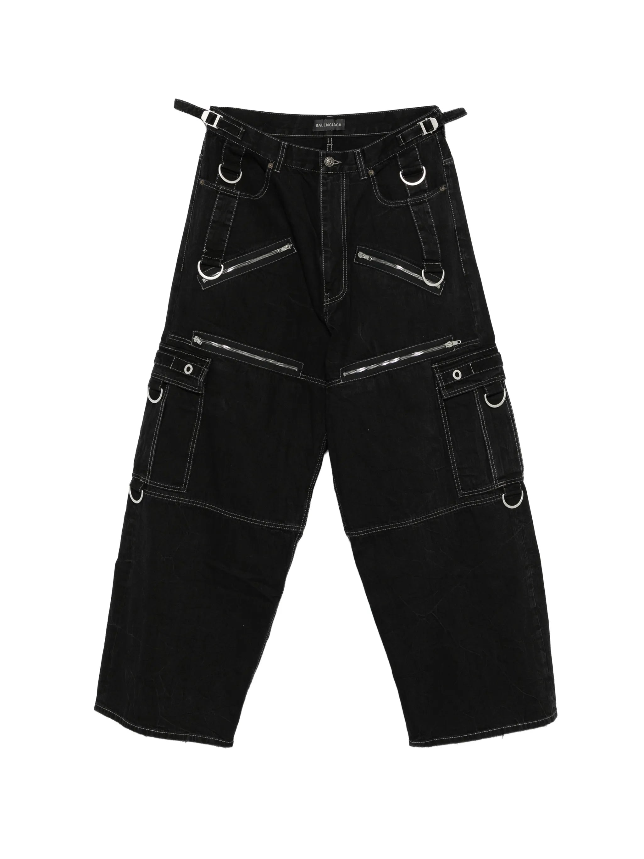 Balenciaga Balenciaga Contrast-stitching Straight Jeans