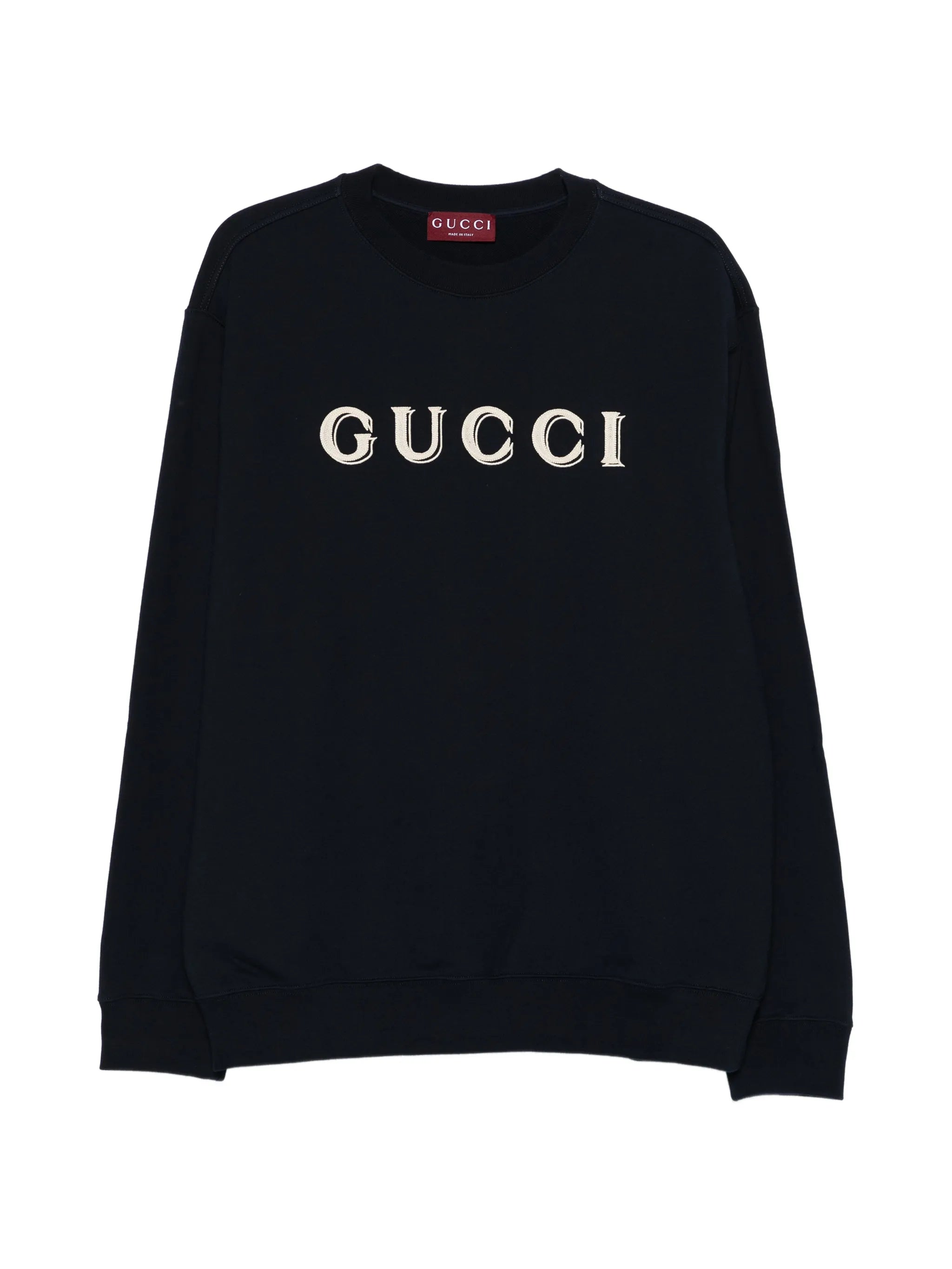 Gucci Gucci Log-detail Crew-neck Sweater