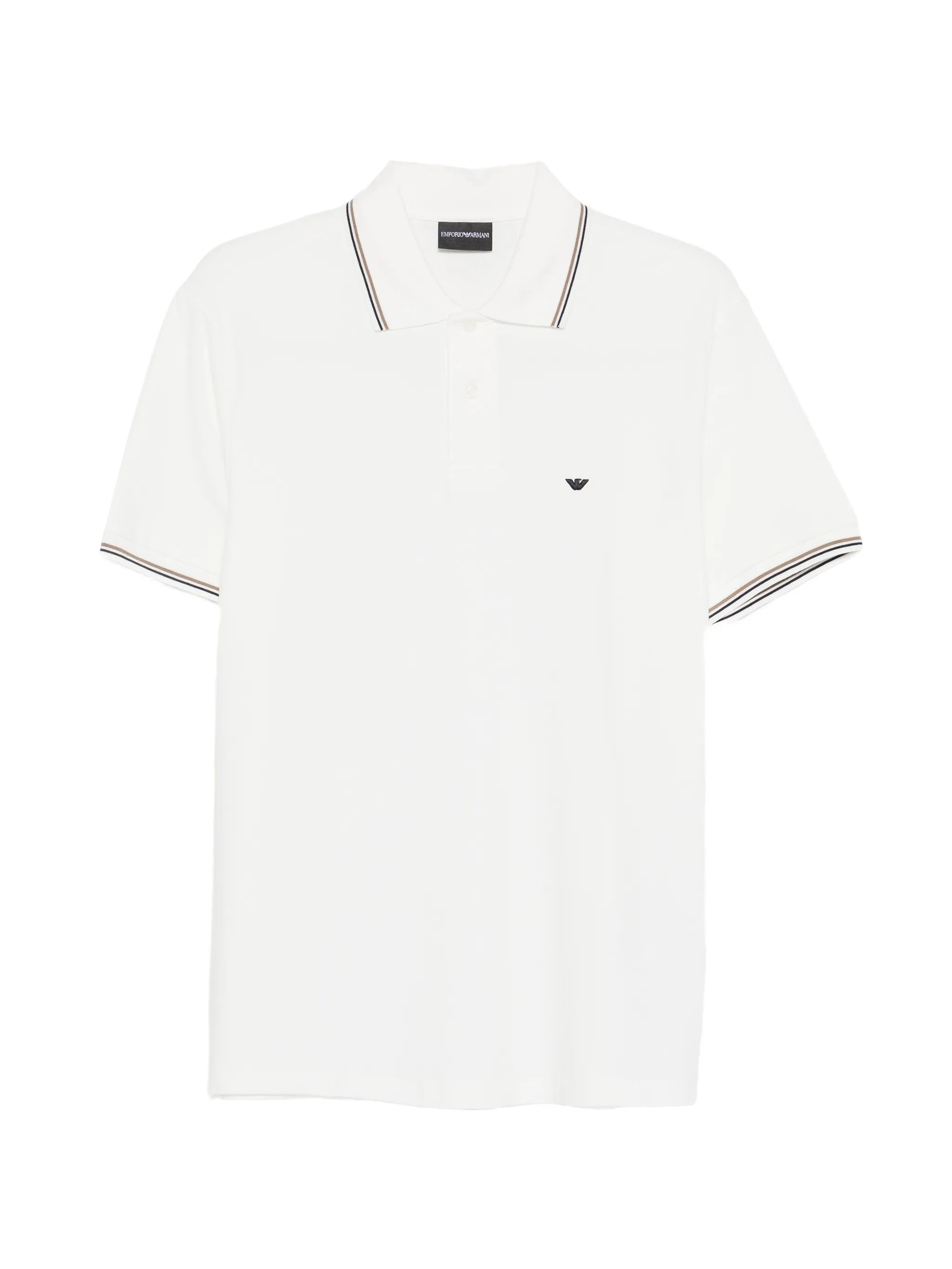Emporio Armani Emporio Armani Emblem Trim Polo Shirt