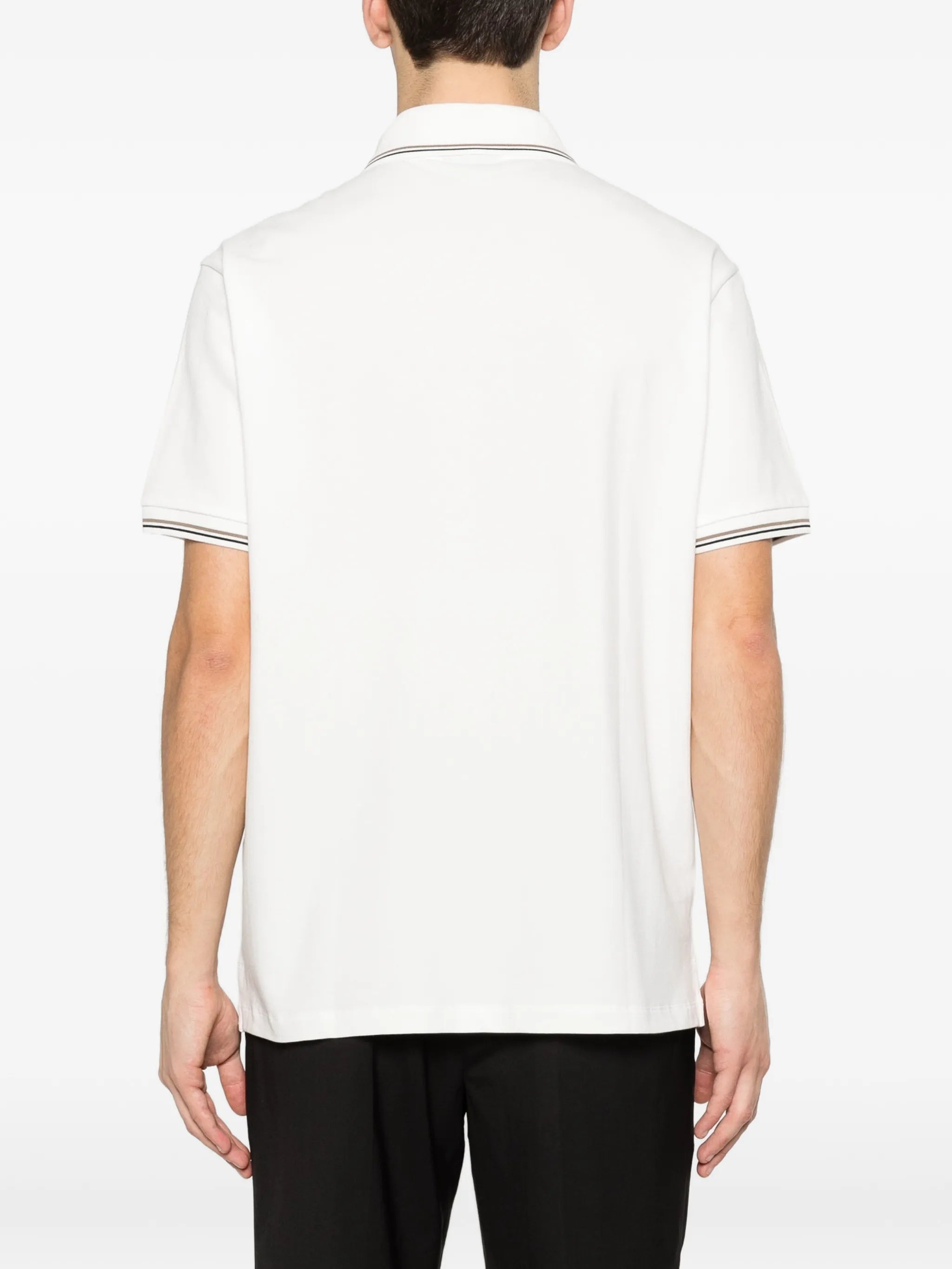Emporio Armani Emporio Armani Emblem Trim Polo Shirt, view 2