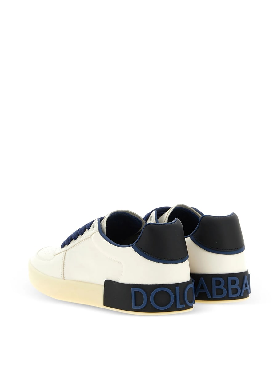 Dolce & Gabbana Dolce & Gabbana Portofino Leather Sneakers, view 3