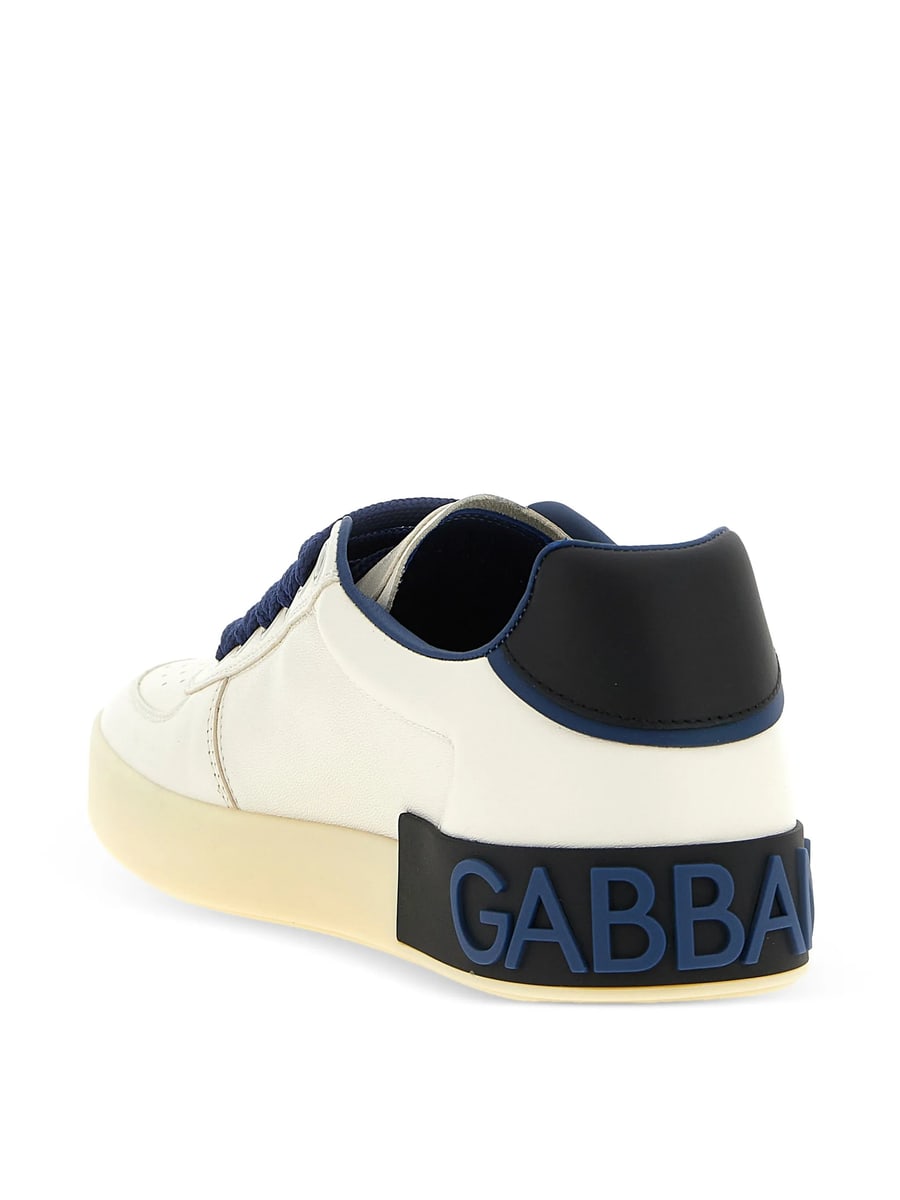 Dolce & Gabbana Dolce & Gabbana Portofino Leather Sneakers, view 4