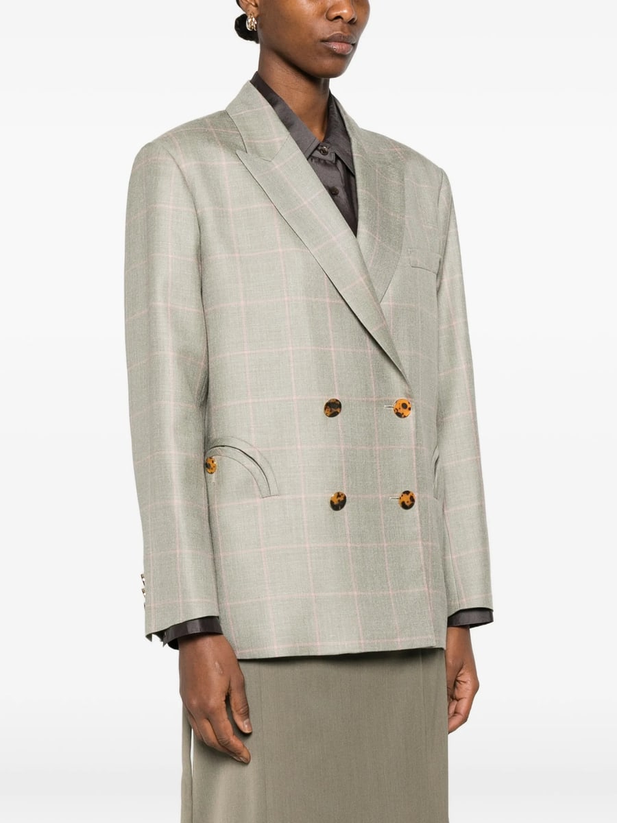 Blazé Milano Blazé Milano Check Double-breasted Jacket, view 2