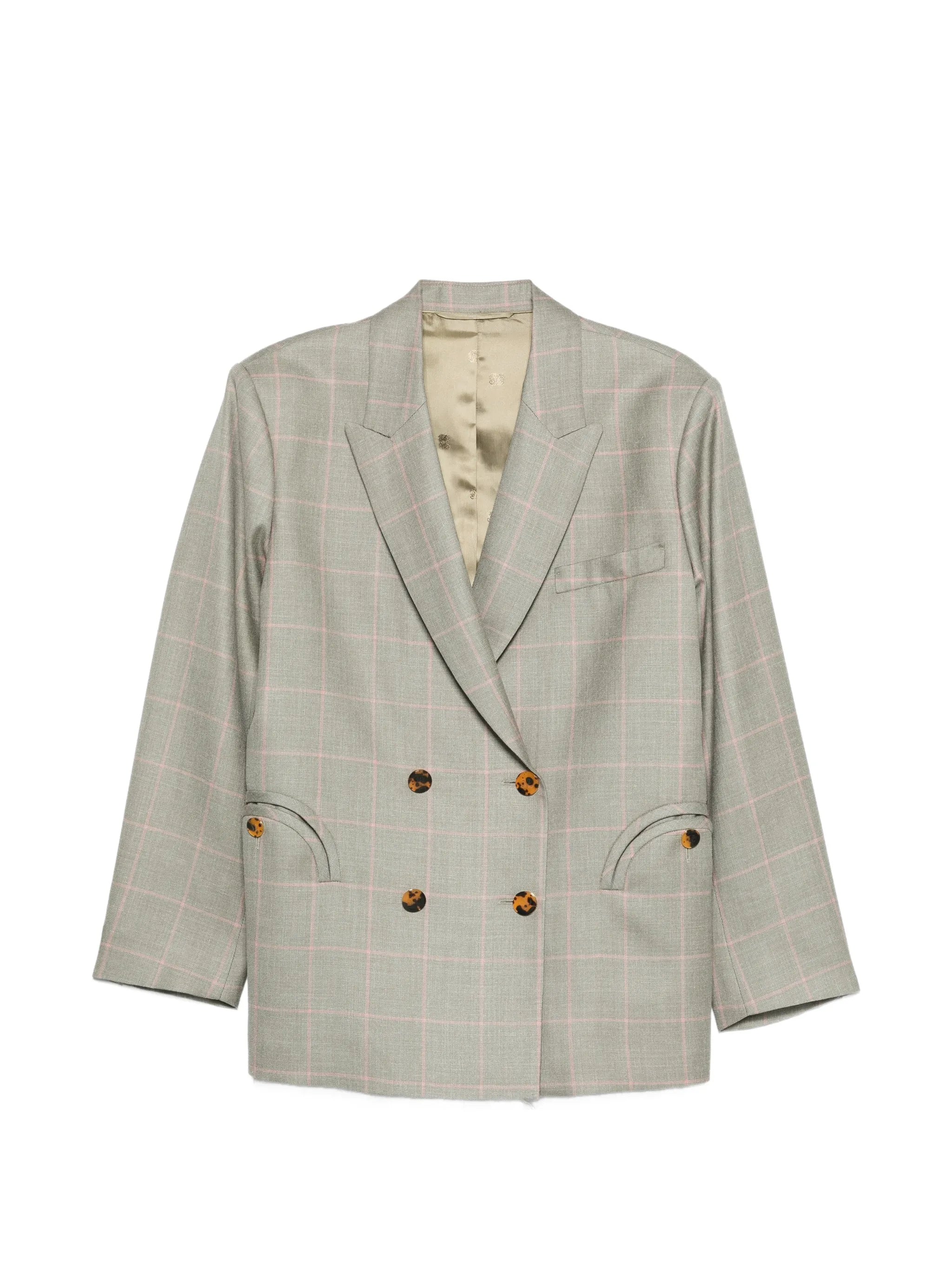 Blazé Milano Blazé Milano Check Double-breasted Jacket