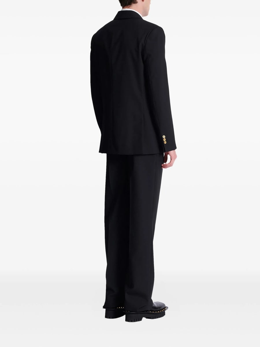 Balmain Balmain Double-breasted Wool Blazer, view 4
