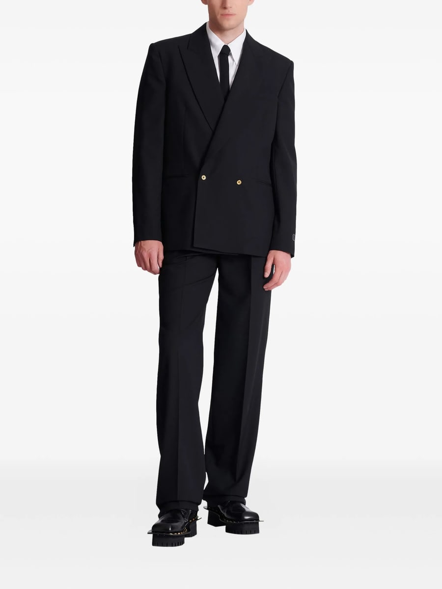 Balmain Balmain Double-breasted Wool Blazer, view 5