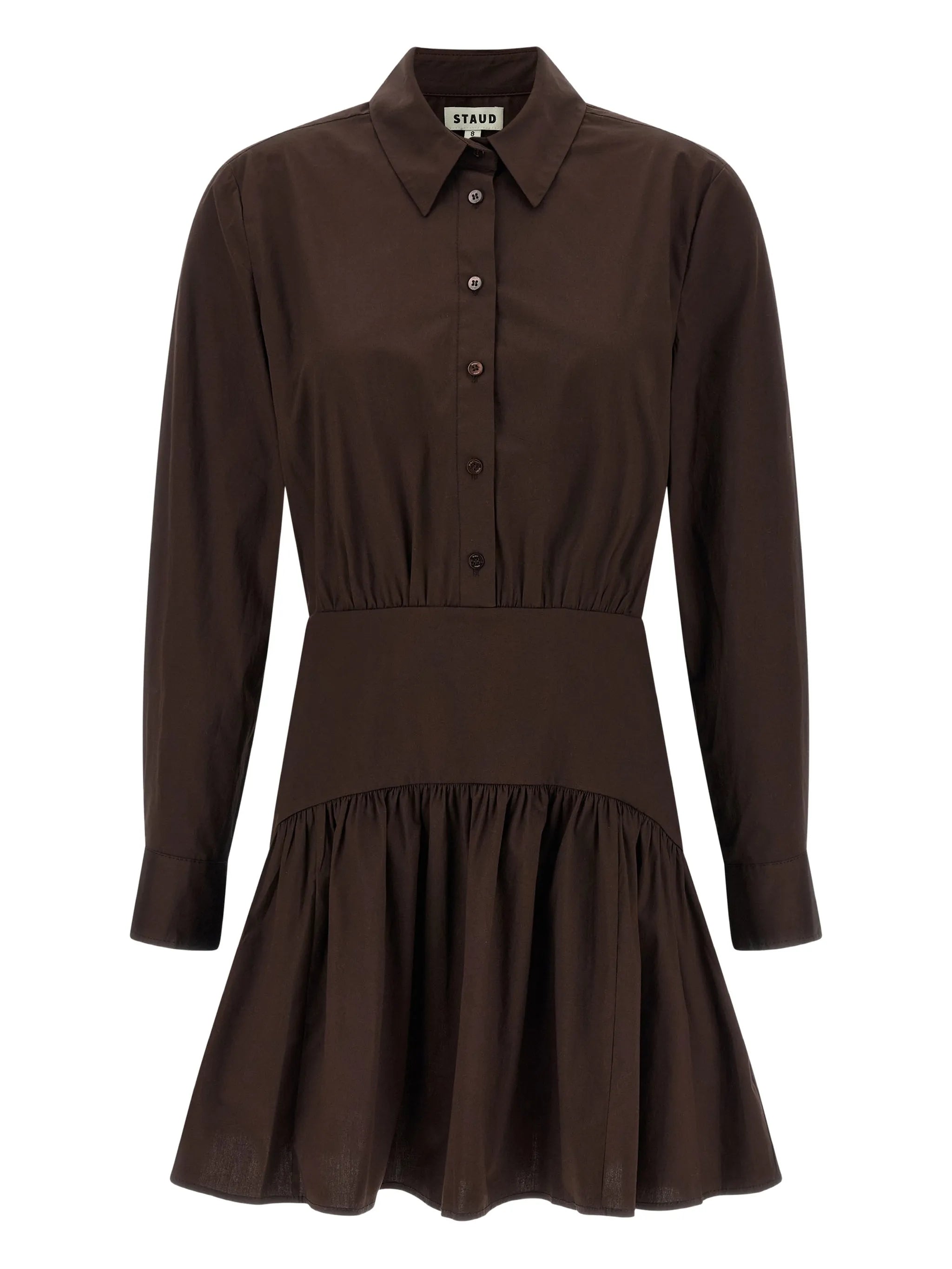 Staud Staud Rocco Gathered Mini Dress